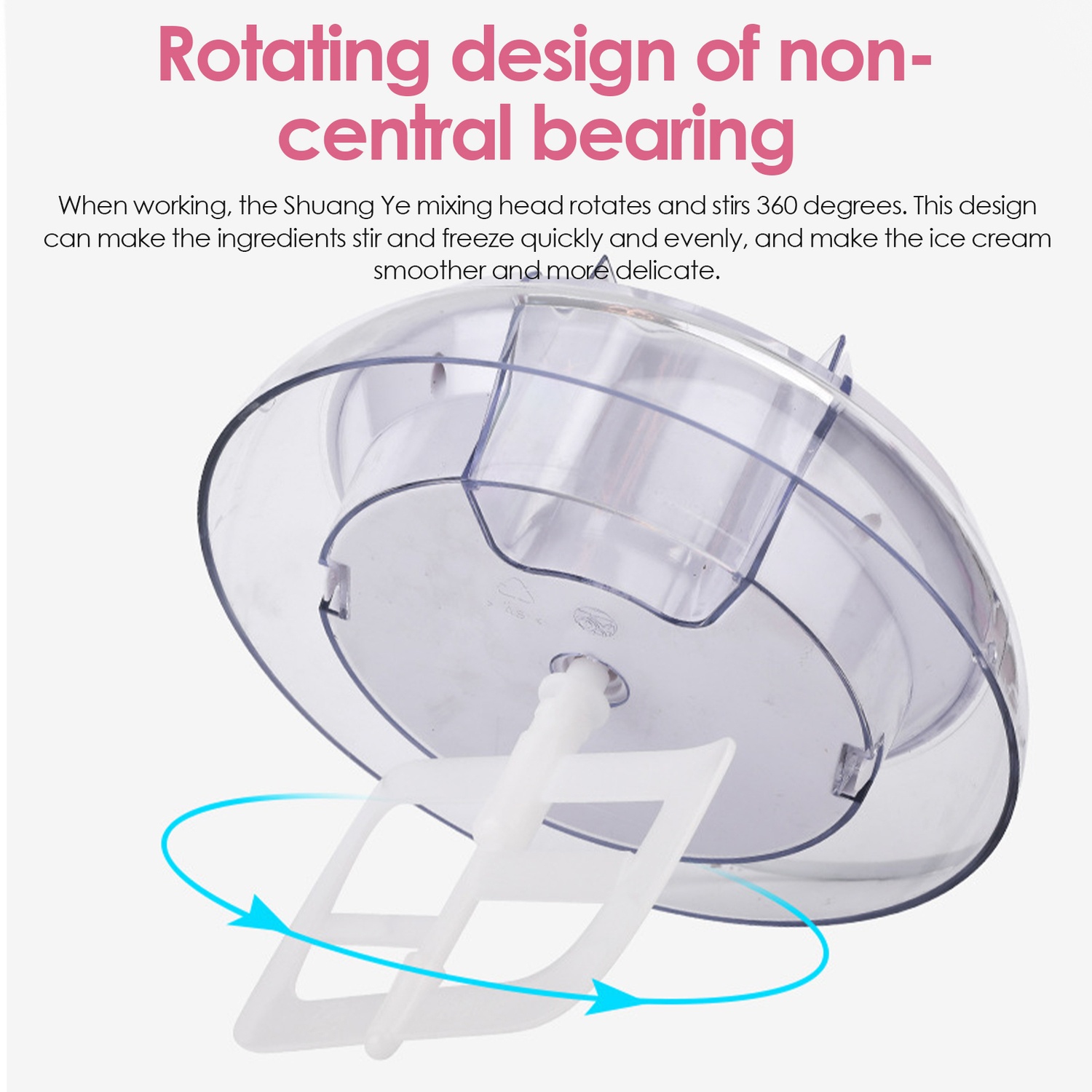 ice cream maker machine , 1 L Mini Electric DIY Frozen Fruit Freezer Smoothie Blender Ice Cream Machine Home Kitchen