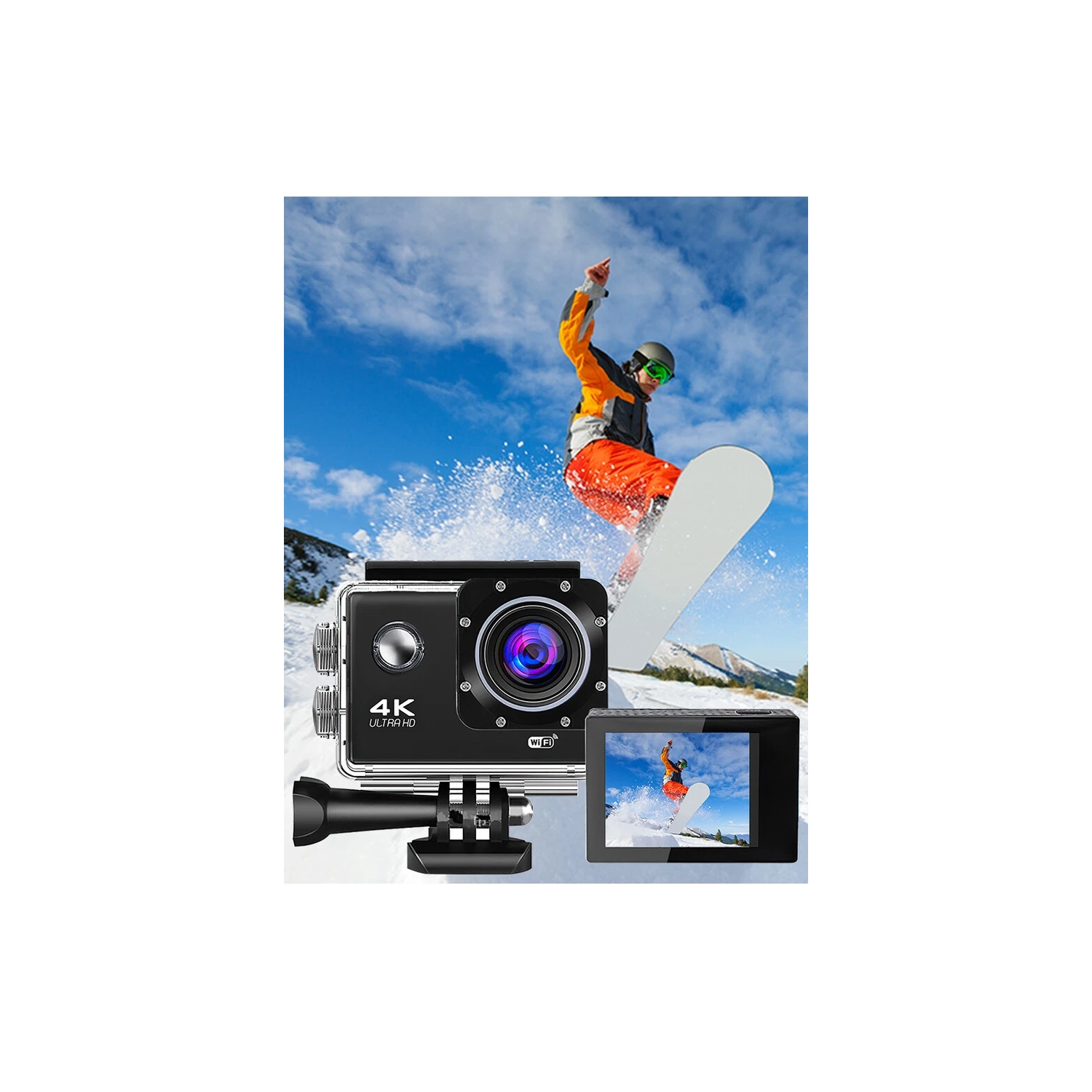 F201 4K 2 inch UHD 1080P Sports WiFi 16MP Action Camera DV Recording
