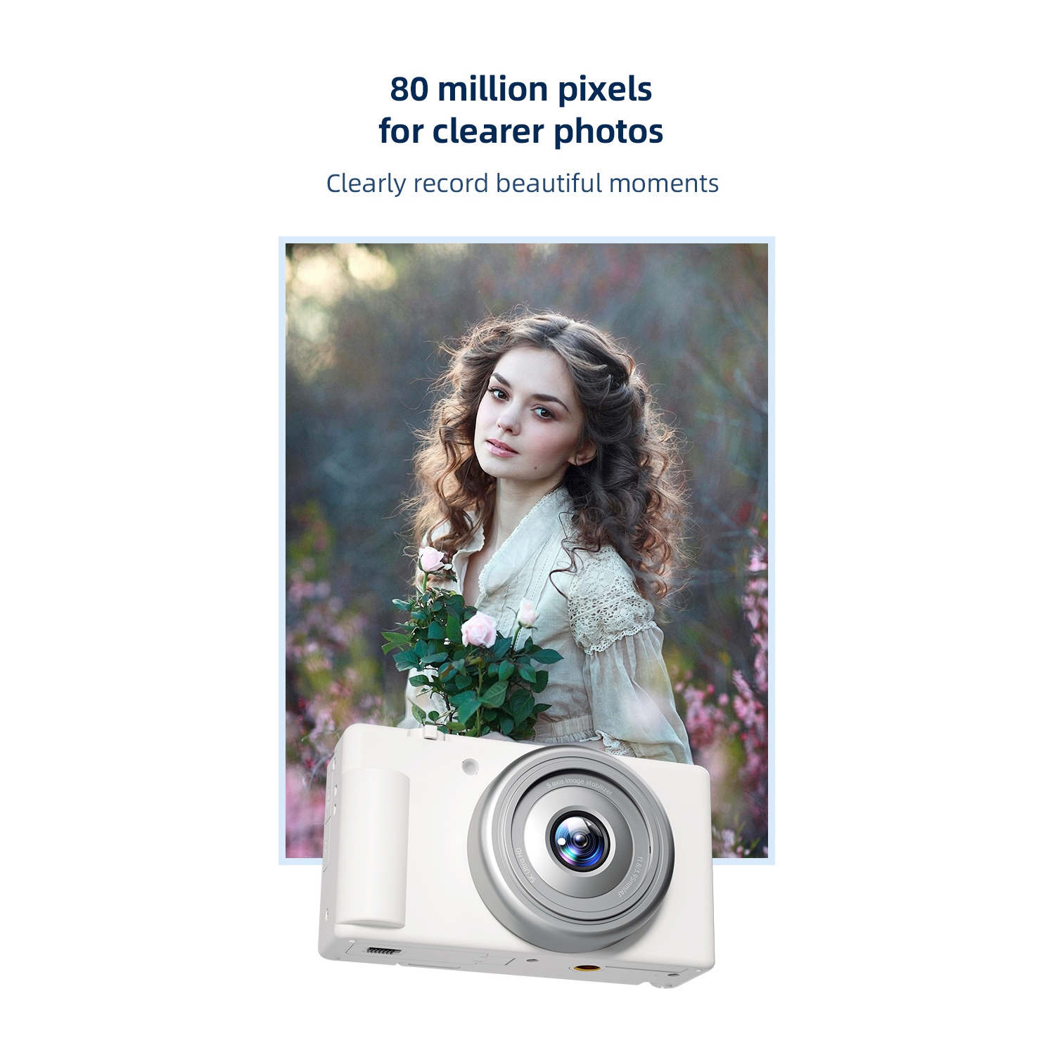 FC003 Selfie 270 degree flip screen student digital camera HD photography CCD shooting entry-level micro single camera - black + camera dedicated 64G