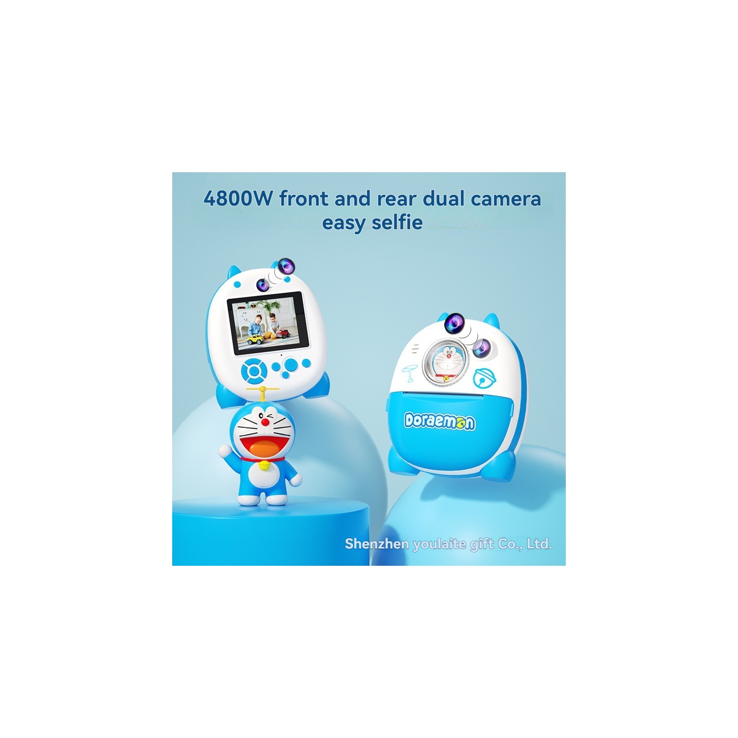 Doraemon Print Camera Birthday Gift Polaroid Camera HD Dual Camera Print Camera