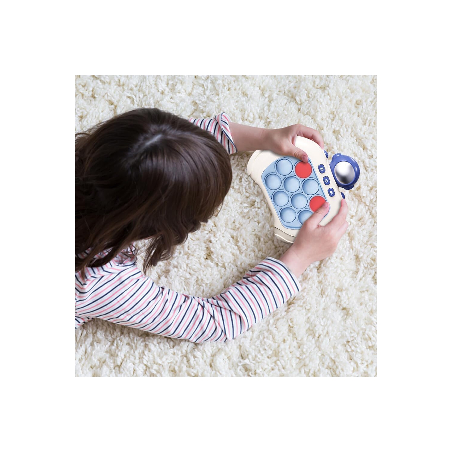 Jouets, Machine Games Educational Pop Games Flash Fast Push Training Attention, Electronic Sensor Games Portable Pop Games pour garçons Astronaut -