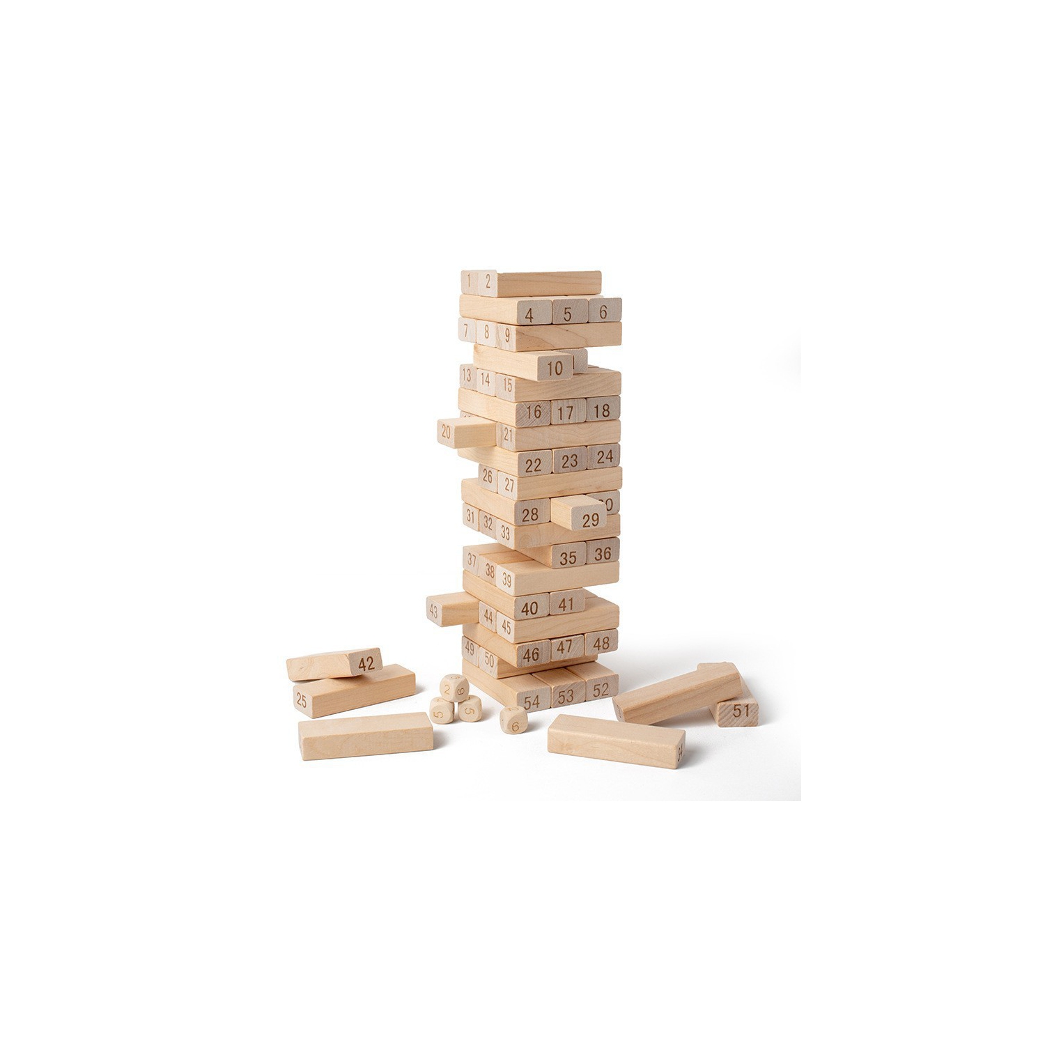 Children's board game building blocks toys parent-child interactive lottery educational wooden stacking