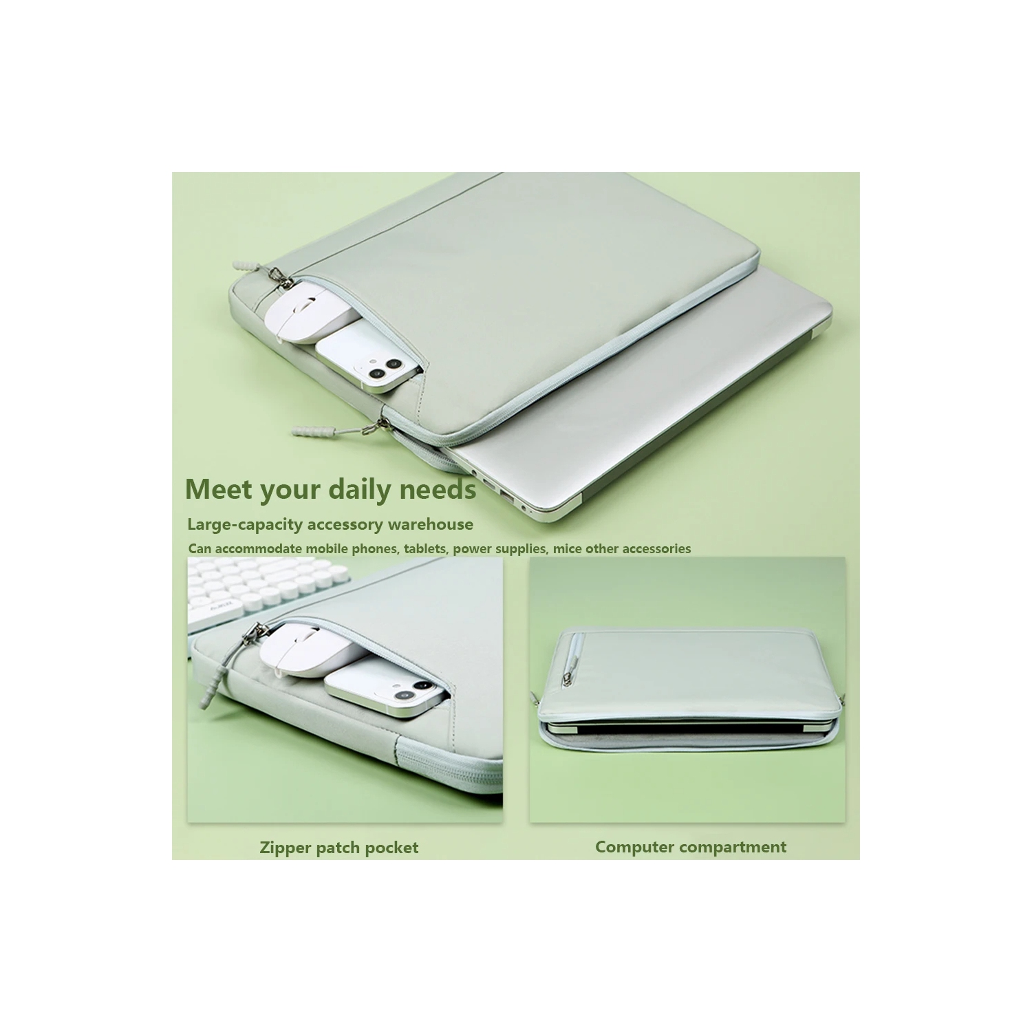 Housse pour portable de 13 à 13,3&nbsp;po Housse pour MacBook Air Pro Lenovo Xiaomi ASUS HP Dell Acer Étui étanche pour ordinateur portable - Noir