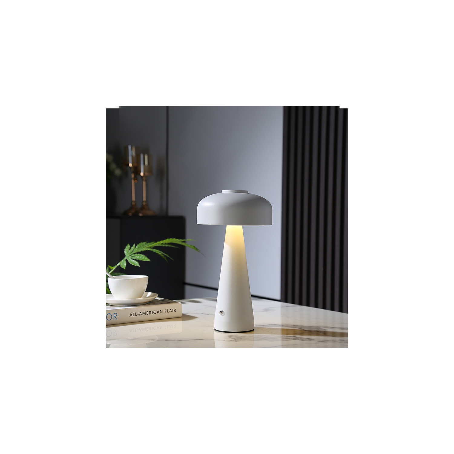 Lampe de bureau LED tactile sans fil - gradation constante, 3 modes de couleur, pile 1200&nbsp;mAh, veilleuse d'ambiance portative pour la décoration