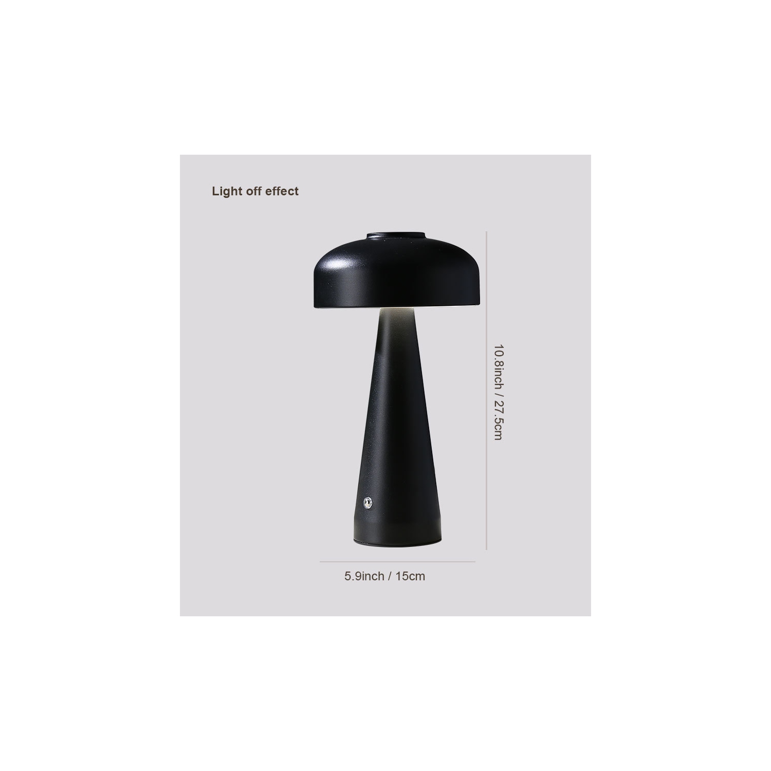 Lampe de bureau LED tactile sans fil - gradation constante, 3 modes de couleur, pile 1200&nbsp;mAh, veilleuse d'ambiance portative pour la décoration