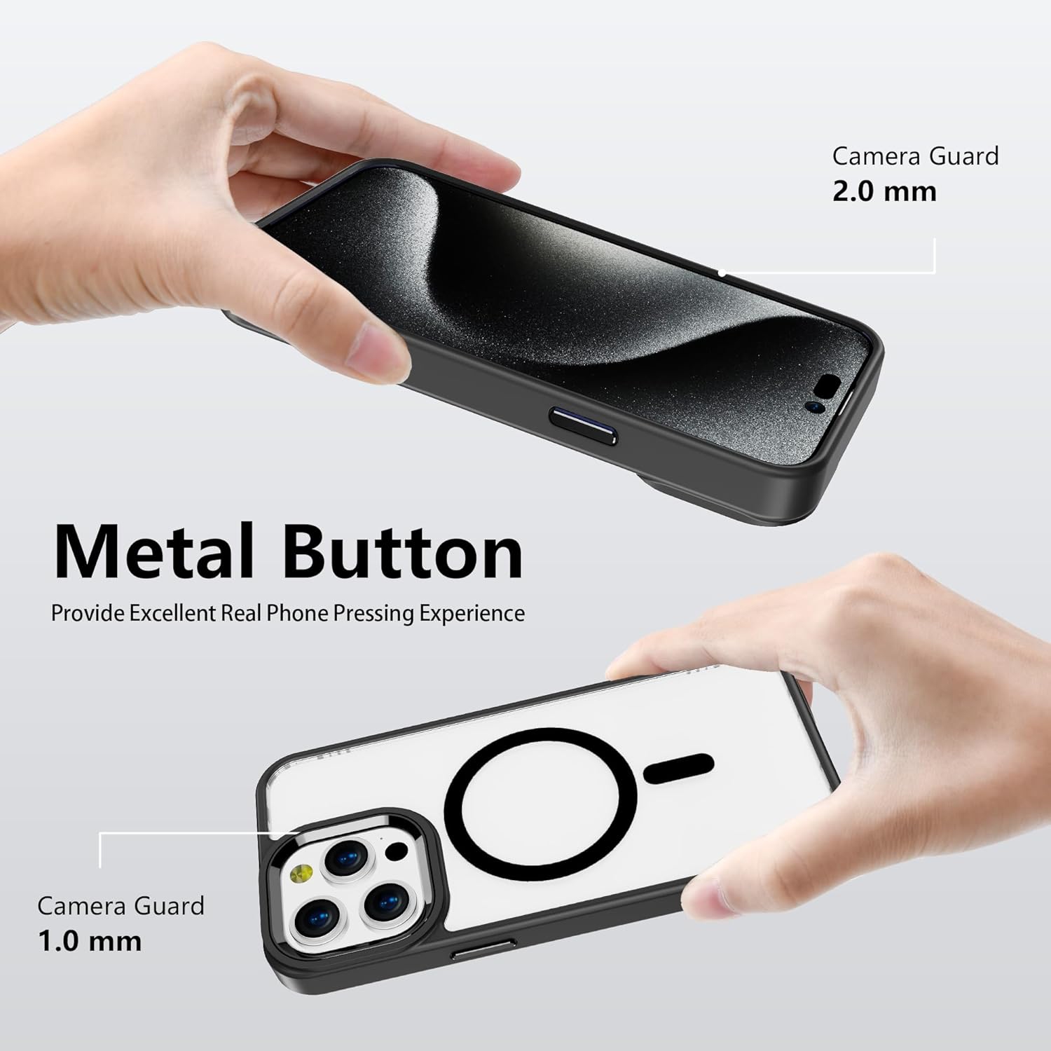 iPhone 16 pro max Case [Compatible with Magsafe]Translucent Matte Phone Cover, [10 FT Military Grade Drop Protection] Slim Durable Shockp