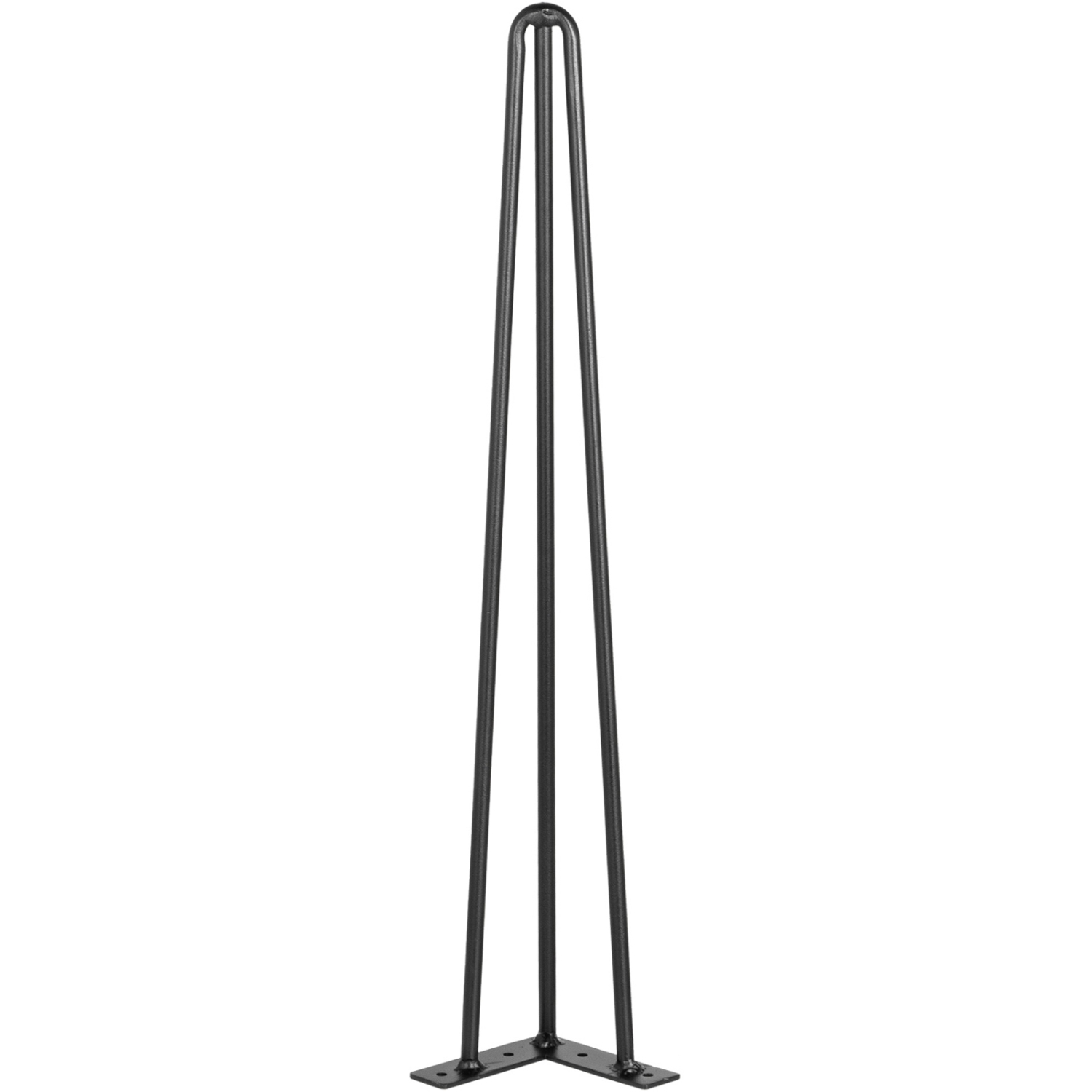 Hairpin 18 inch Table Legs Black Set of 4 Desk Legs Each 220lbs Capacity Hairpin Desk Legs 3 Rods for Bench Desk Table Chairs Carbon Steel DIY Table