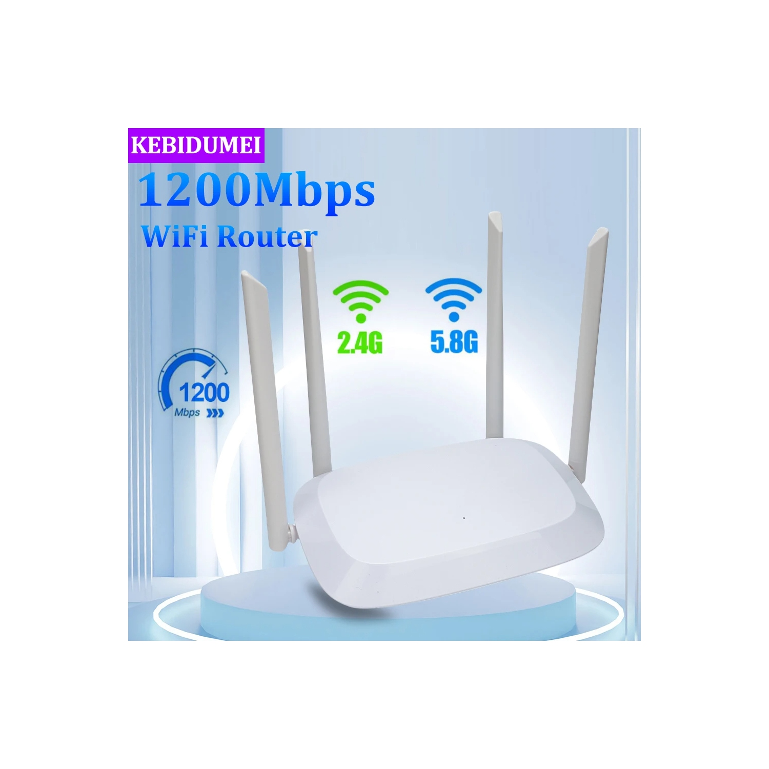 Routeur-répéteur Wi-Fi bibande 2,4 GHz 5G Wi-Fi Routeur Wi-Fi Amplificateur Wi-Fi Amplificateur de signal longue portée Routeur d'1200&nbsp;M