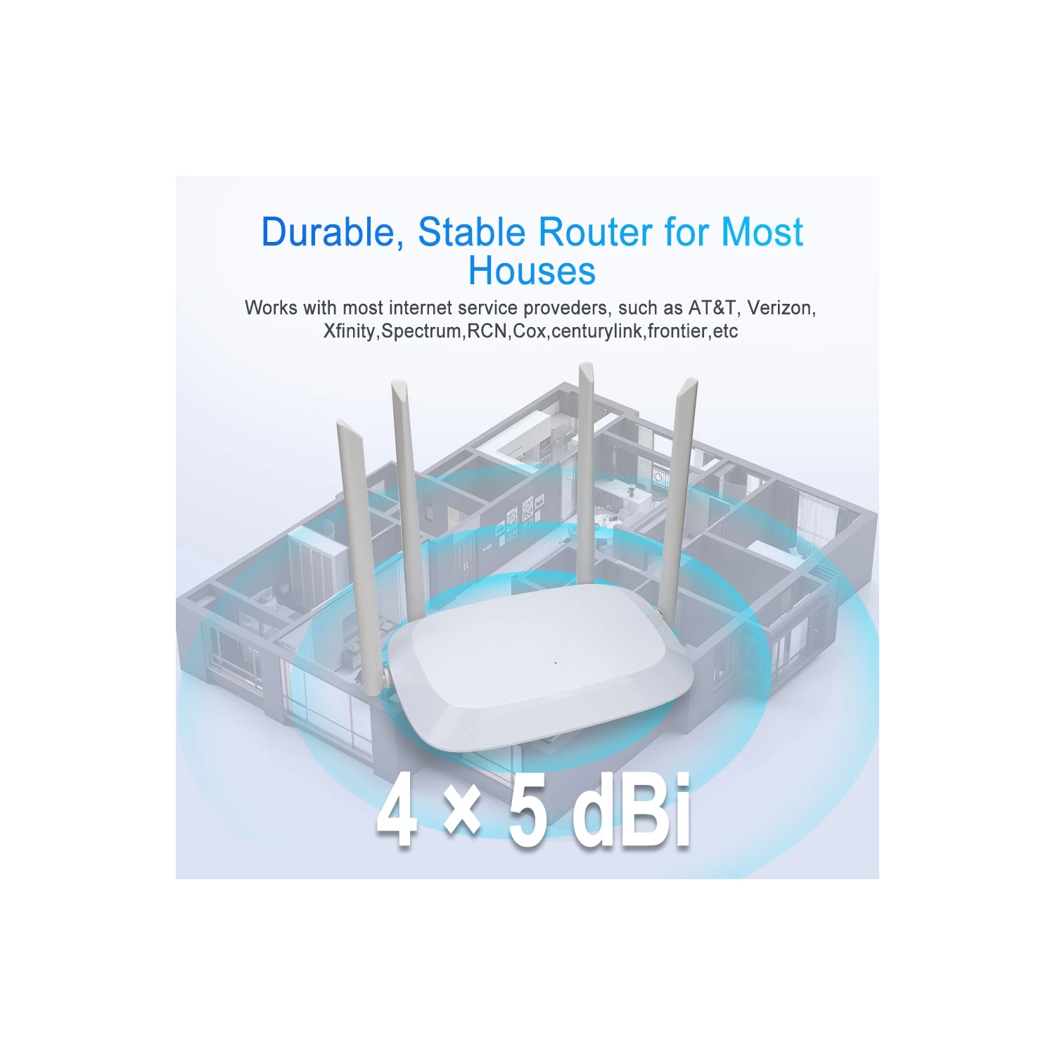 Routeur-répéteur Wi-Fi bibande 2,4 GHz 5G Wi-Fi Routeur Wi-Fi Amplificateur Wi-Fi Amplificateur de signal longue portée Routeur d'1200&nbsp;M