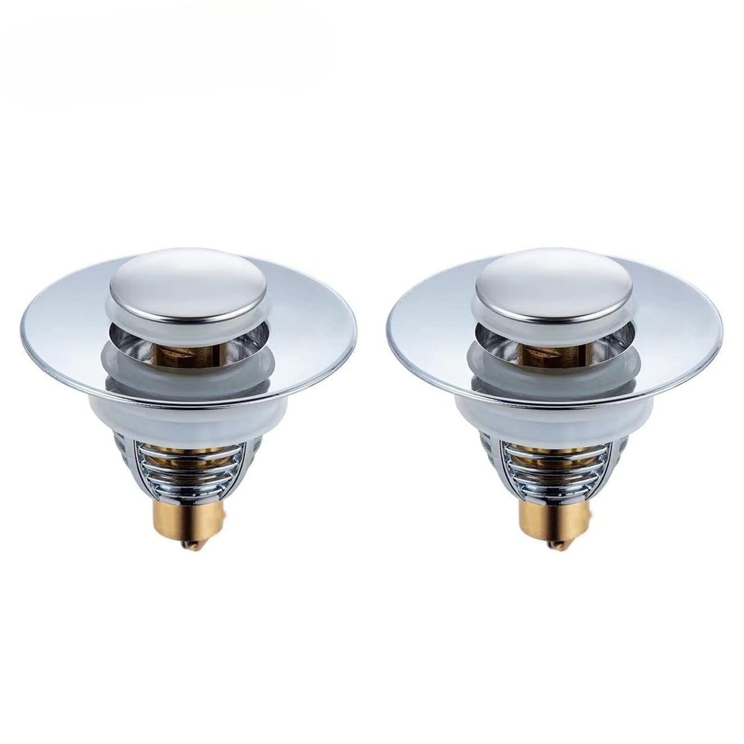 2-Pack Sink Stoppers, Universal Pop-Up Sink Drain Stoppers, Bathtub Stoppers, Kitchen Bathroom Sink Drain Stoppers