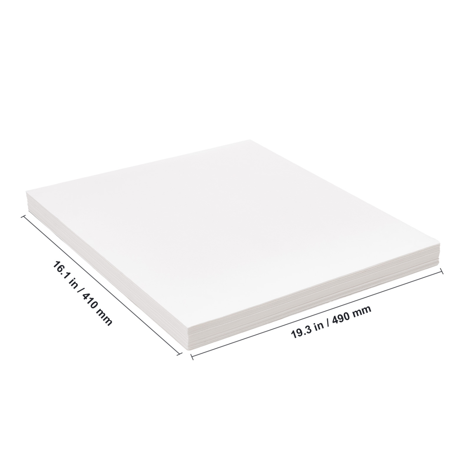 VEVOR 19.3"x16.1" Fryer Filter Paper, 100 Sheets, Replacement Deep Fryer Filter Sheets for 18L/38L Commercial Mobile Fryer Filter Machine, for