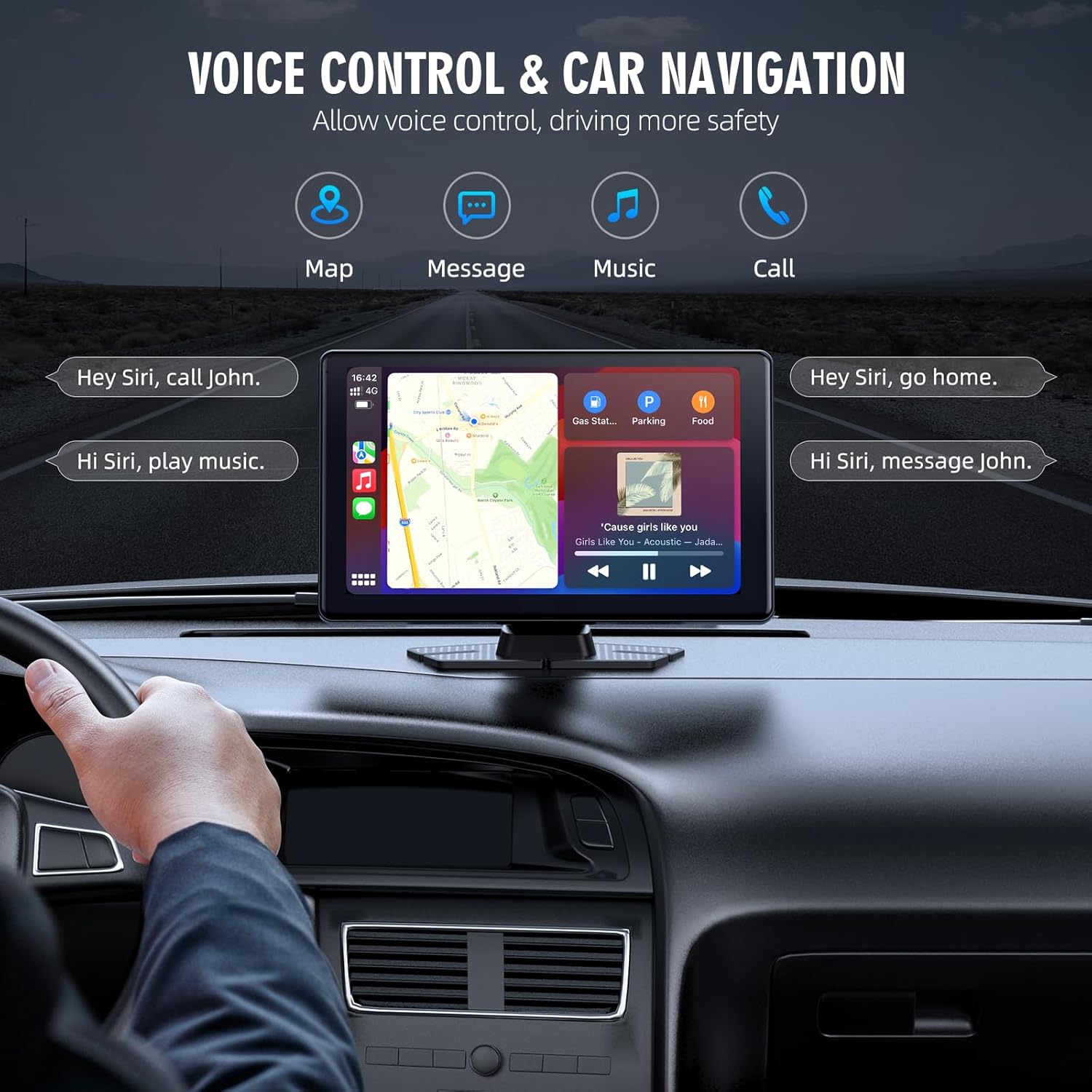 CarPlay sans fil, CarPlay à écran tactile de 9&nbsp;po, Chaîne stéréo pour l'auto avec Apple CarPlay et Android Auto, Mirror Link, Navigation