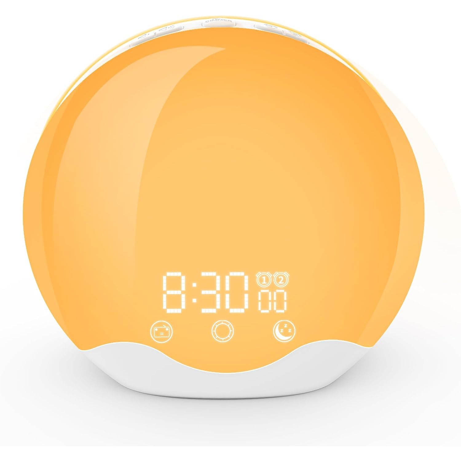 Réveille-matin Lumière de réveil ambiance colorée LED avec veilleuse