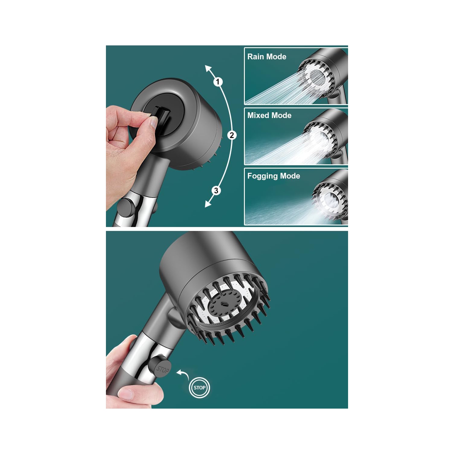 Powerful Supercharged Shower Filter Shower Head Bathroom Bath Spray Shower Head