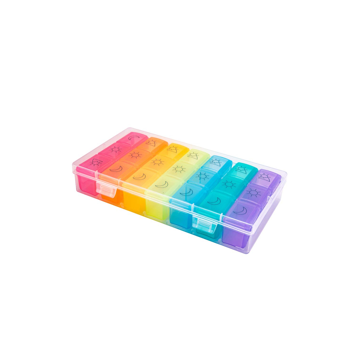 Weekly Pill Organizer 3 Times A Day Medication Case 7 Day Pill Box Vitamin Pill Case