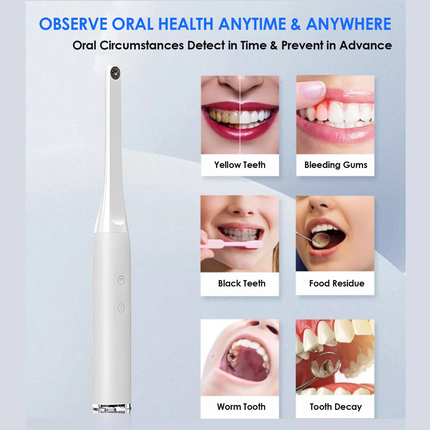 Dental Endoscope HD Caméra intra-orale Caméra intraorale Wi-Fi Caméra dentaire numérique