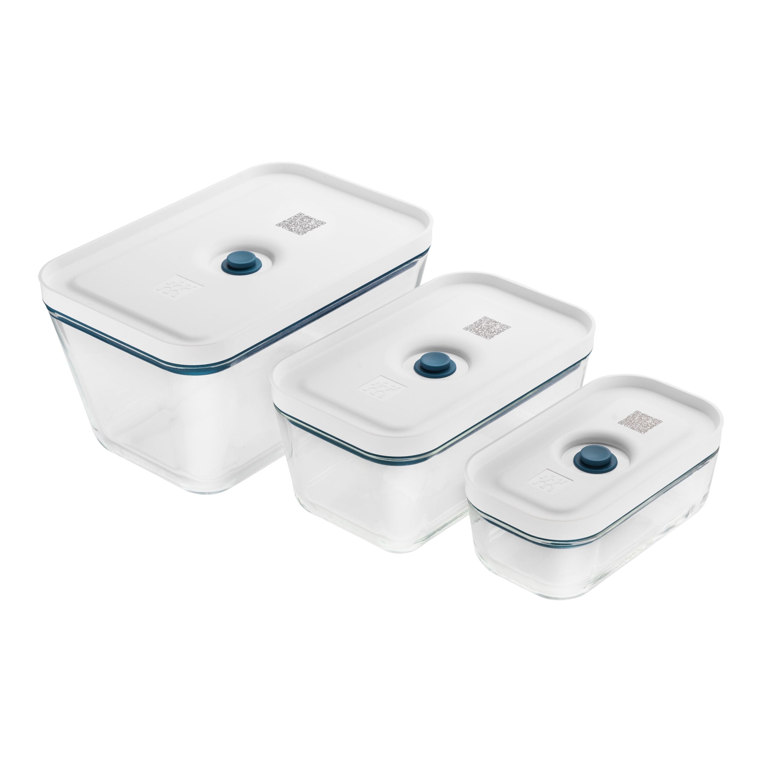 ZWILLING Fresh & Save S/M/L / 3 Piece Vacuum Box Set, Glass, La-Mer