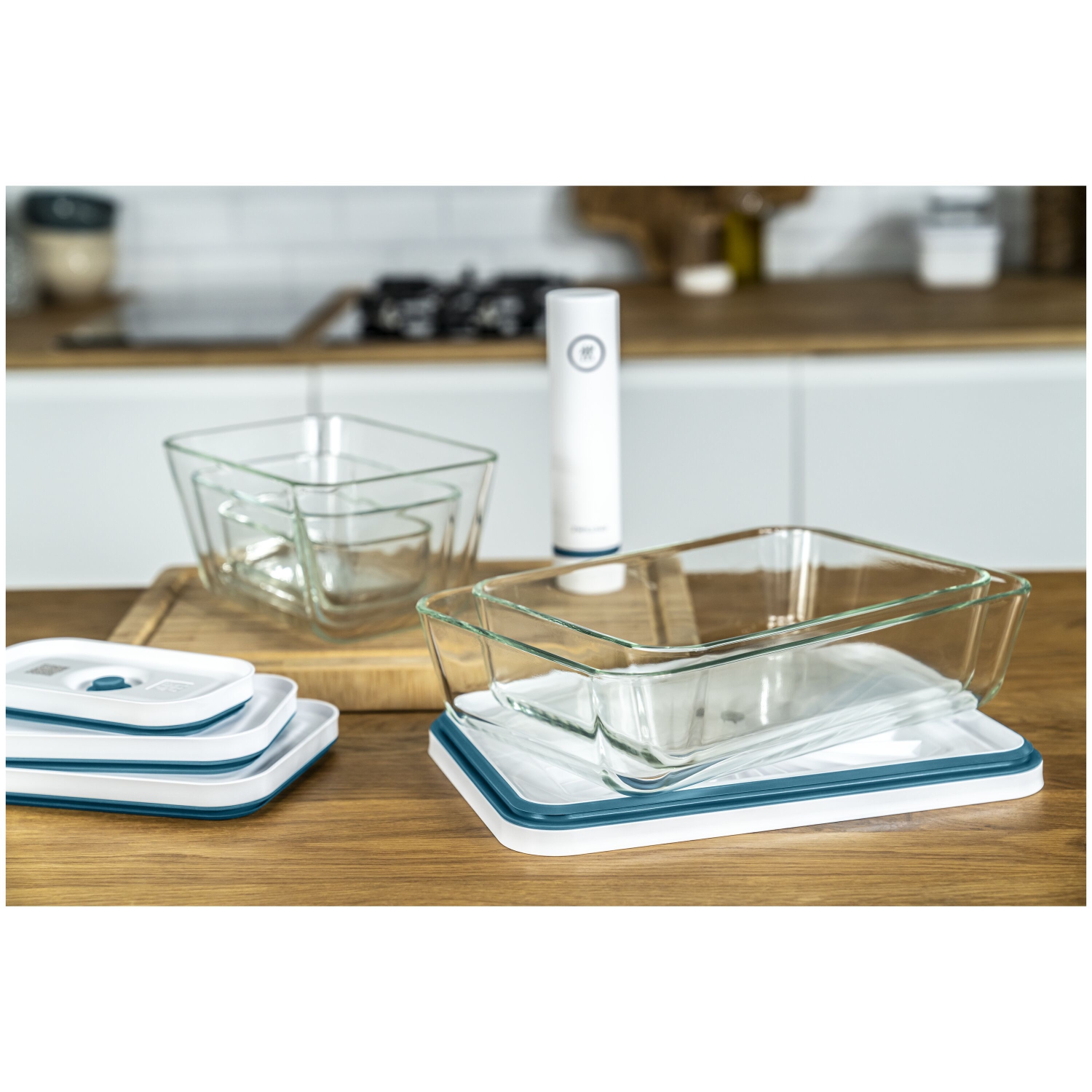 ZWILLING Fresh & Save S/M/L / 3 Piece Vacuum Box Set, Glass, La-Mer