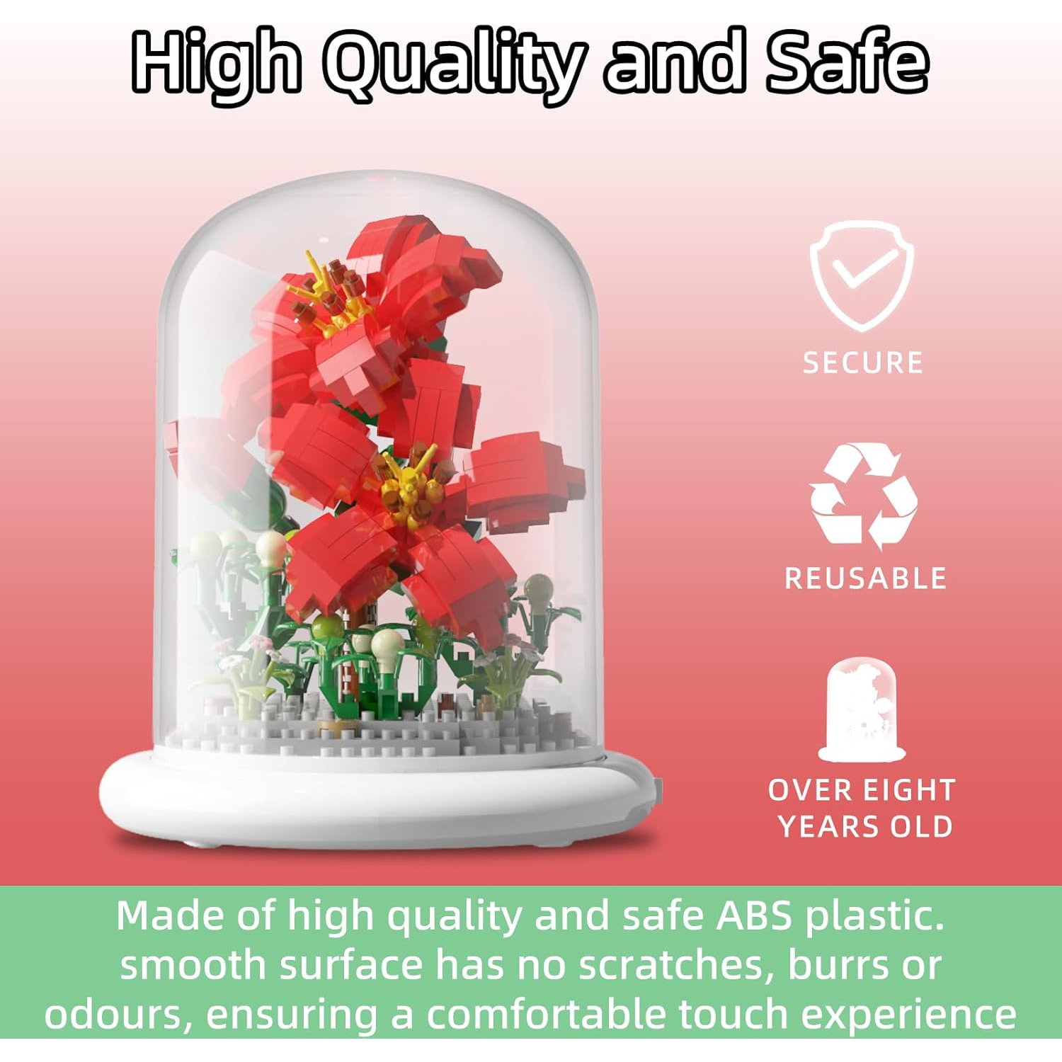 Bouquet assembly kit, DIY plant collection, creative gift, artificial flowers, can be used as long-lasting home decoration and female gift, birthday