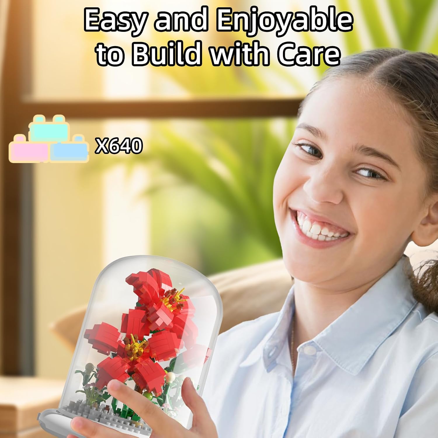 Bouquet assembly kit, DIY plant collection, creative gift, artificial flowers, can be used as long-lasting home decoration and female gift, birthday