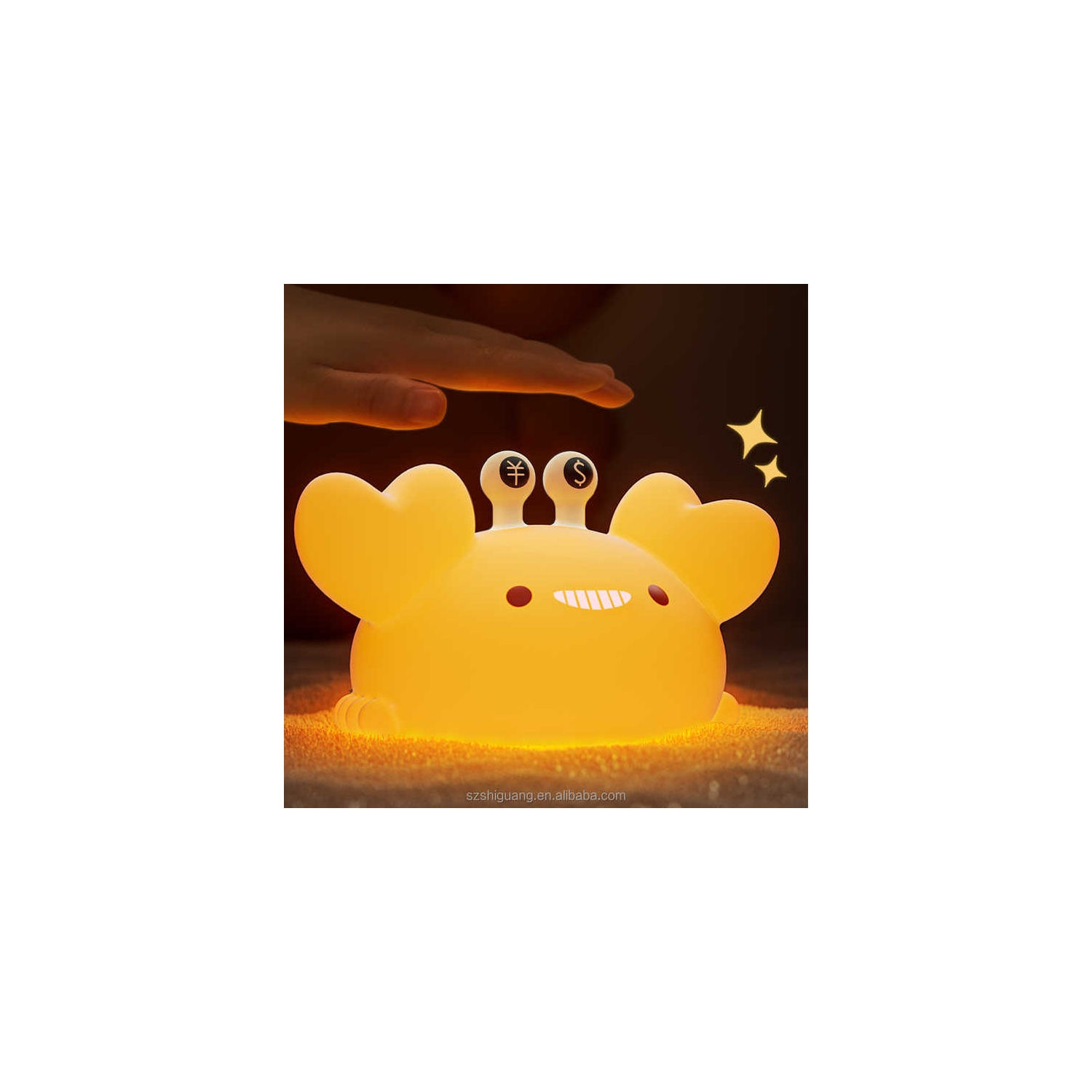 Silicone clapping lamp night light | stepless dimming + timing function | safe material | bedside reading lamp | soft light