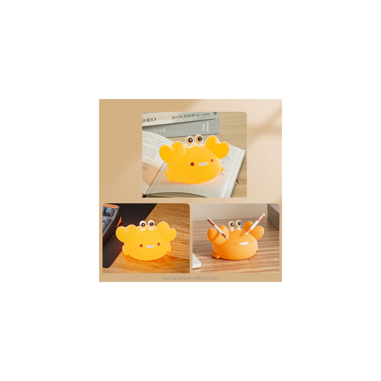 Silicone clapping lamp night light | stepless dimming + timing function | safe material | bedside reading lamp | soft light