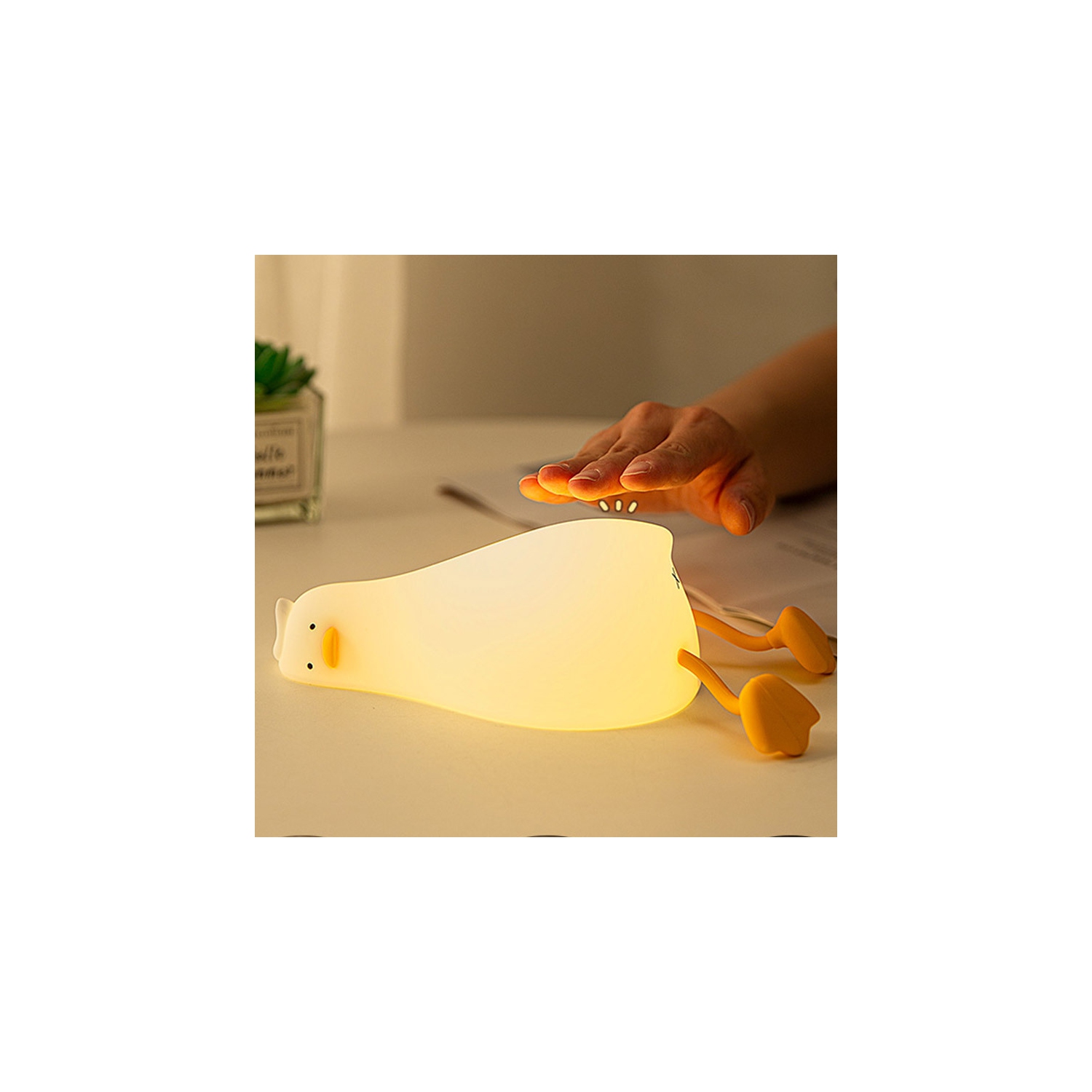 Creative silicone clapping lamp | multi-scene atmosphere lighting | safe material | camping and home use | long-lasting battery life