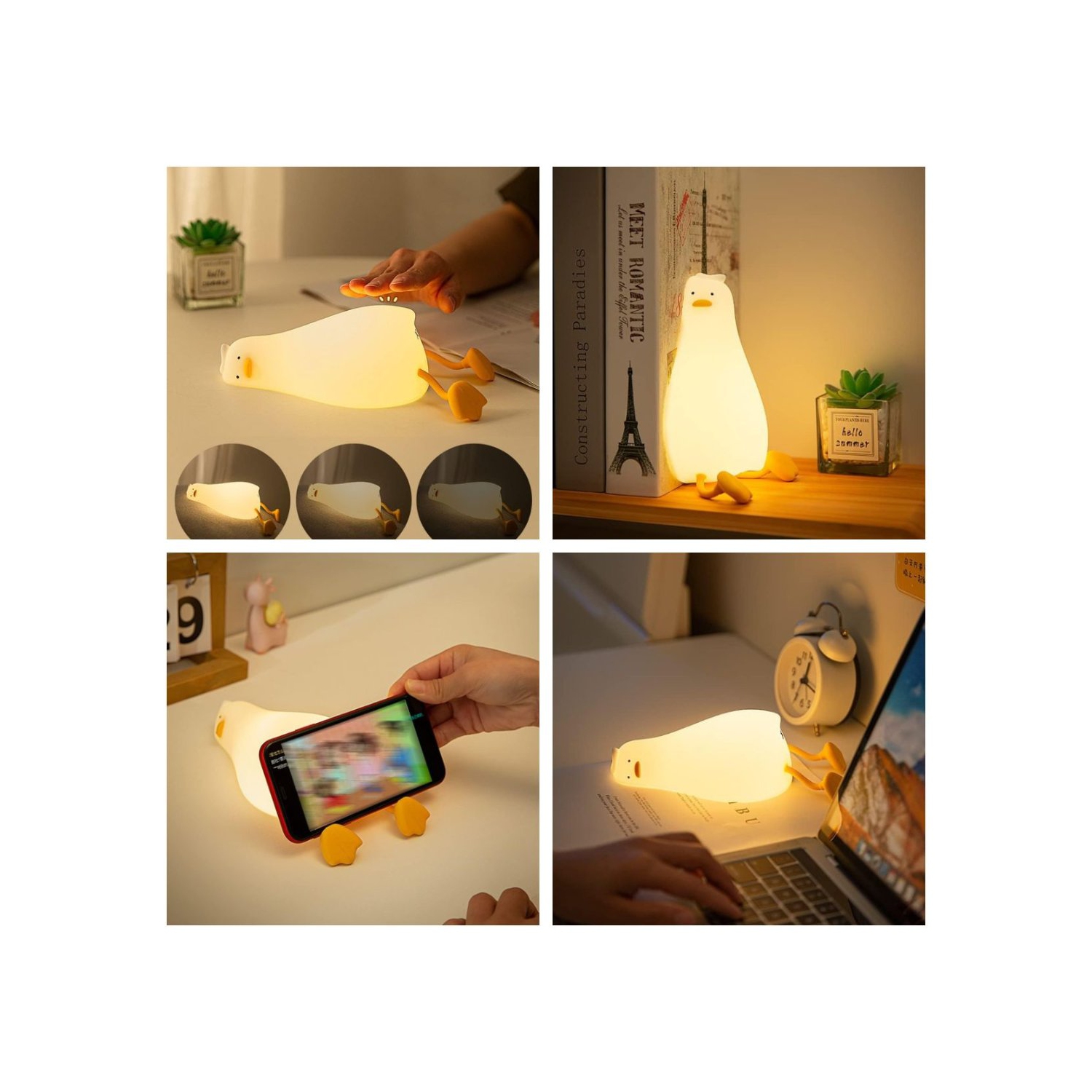 Creative silicone clapping lamp | multi-scene atmosphere lighting | safe material | camping and home use | long-lasting battery life