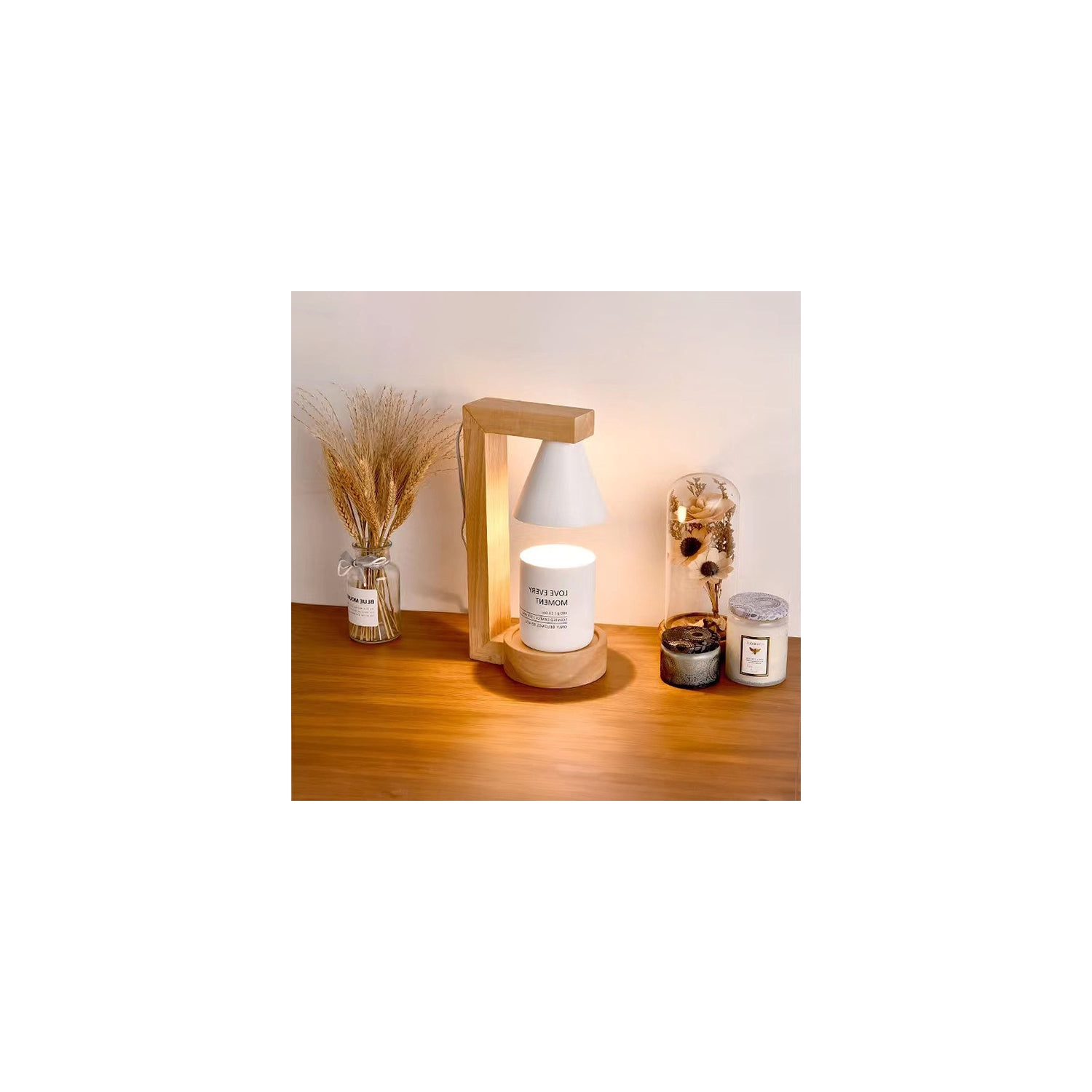 Aromatherapy wax melting lamp - 3 levels of brightness adjustment, 8 hours timer, flameless aromatherapy, button adjustment, suitable for