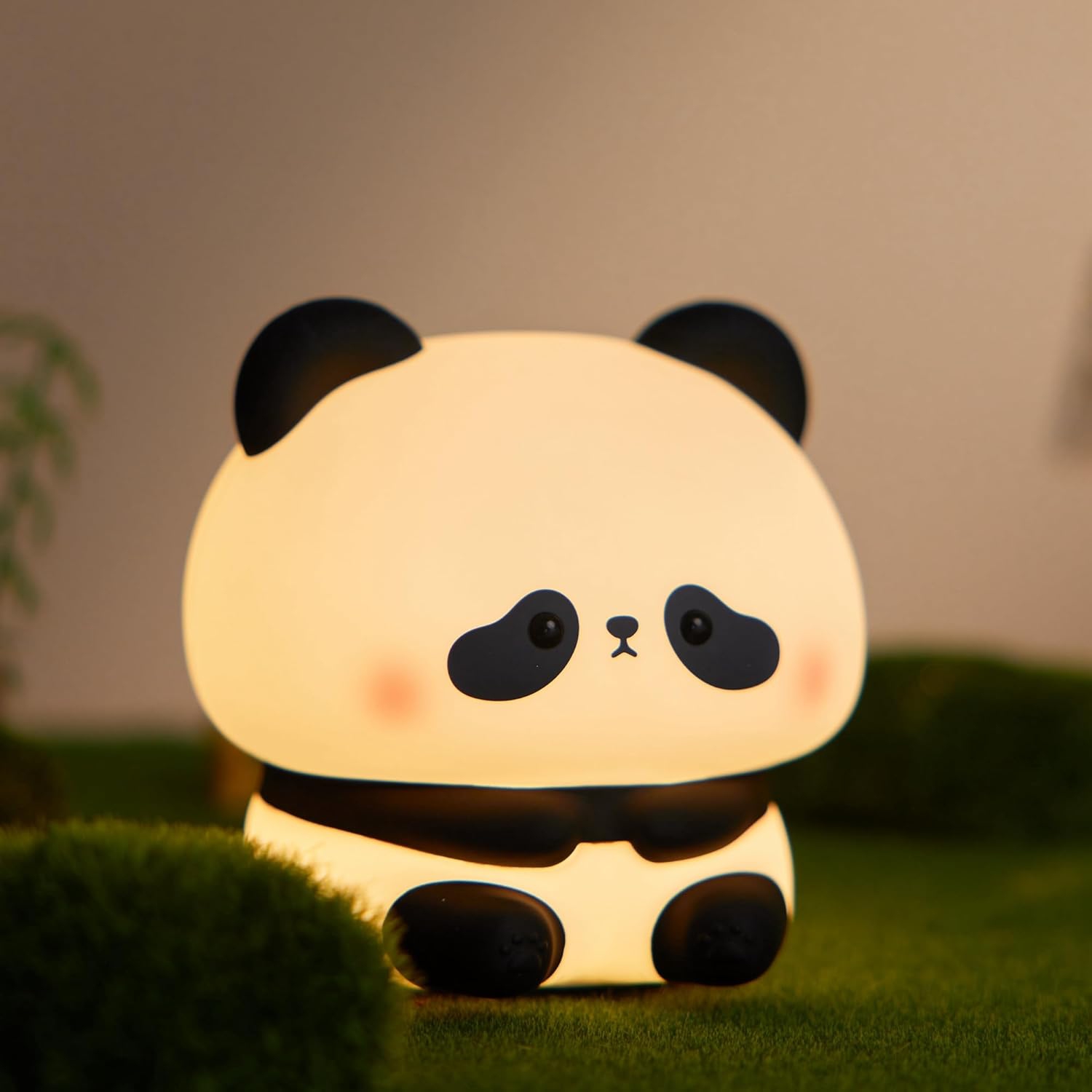Panda Night Light – Food-Grade Silicone, 3-Level Touch Control, Nursery Essential & Perfect Kids’ Gift
