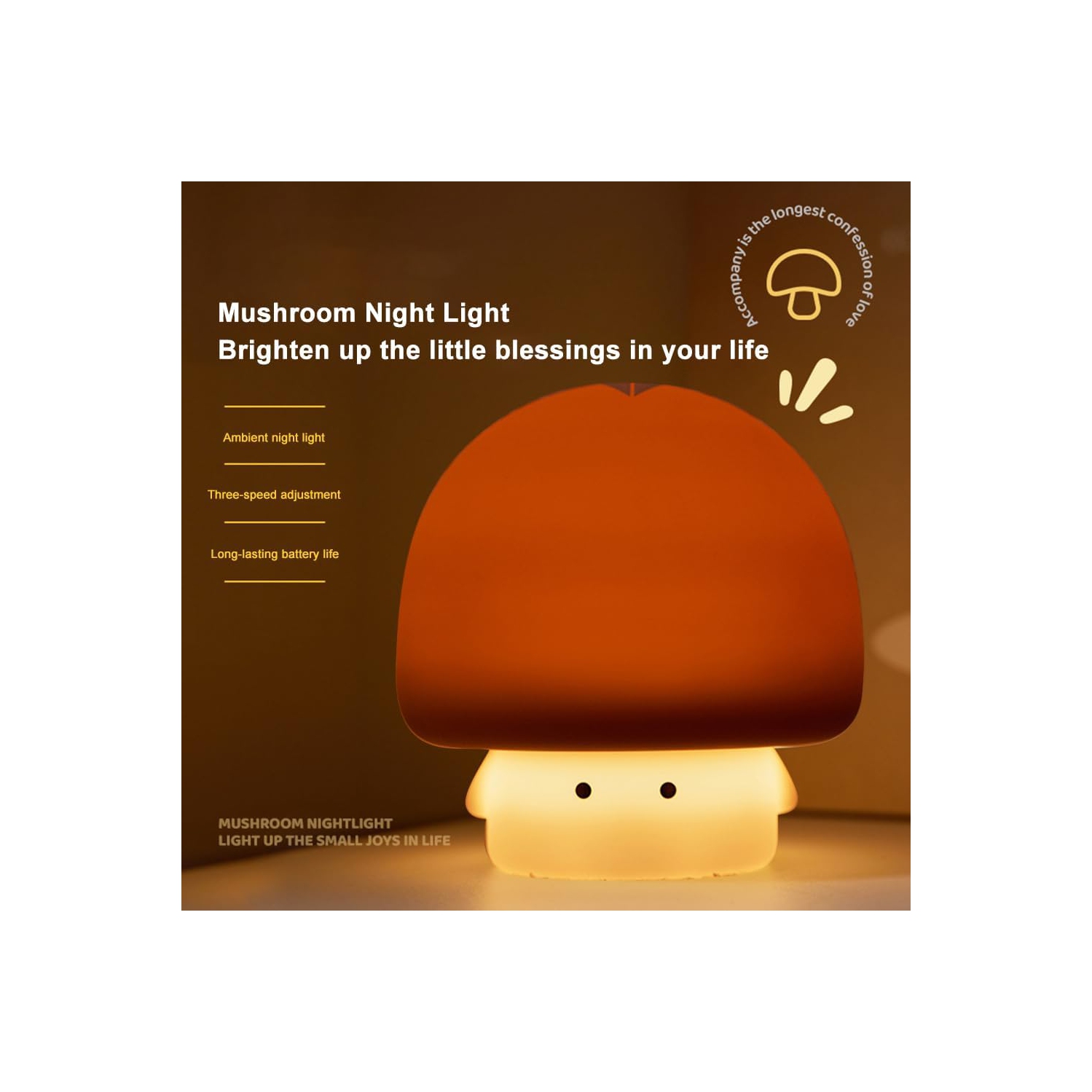 Silicone clapping lamp night light | stepless dimming + timing function | safe material | bedside reading lamp | soft light