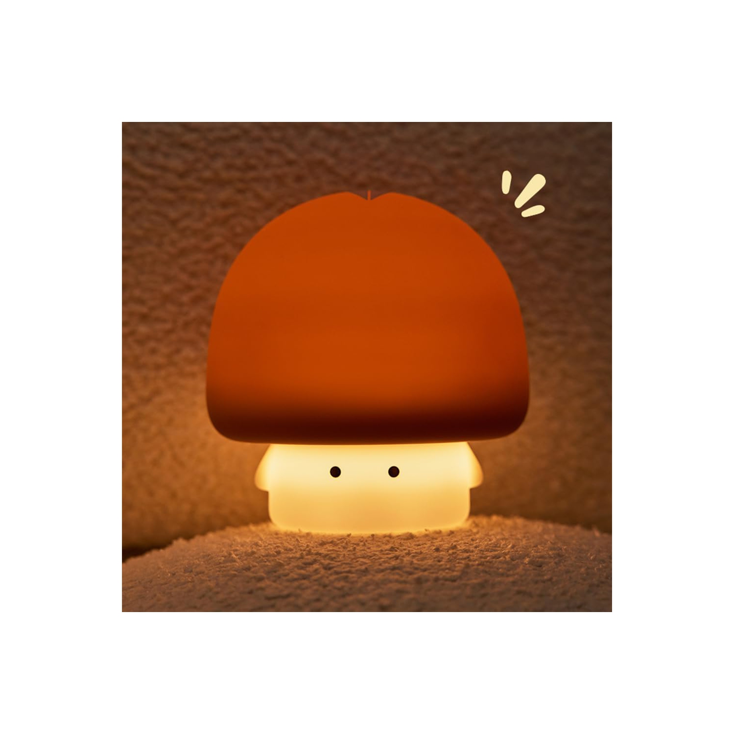 Silicone clapping lamp night light | stepless dimming + timing function | safe material | bedside reading lamp | soft light