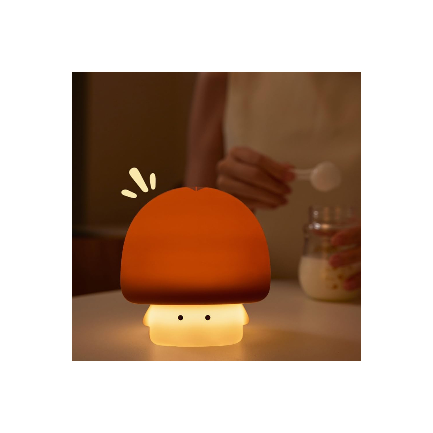 Silicone clapping lamp night light | stepless dimming + timing function | safe material | bedside reading lamp | soft light