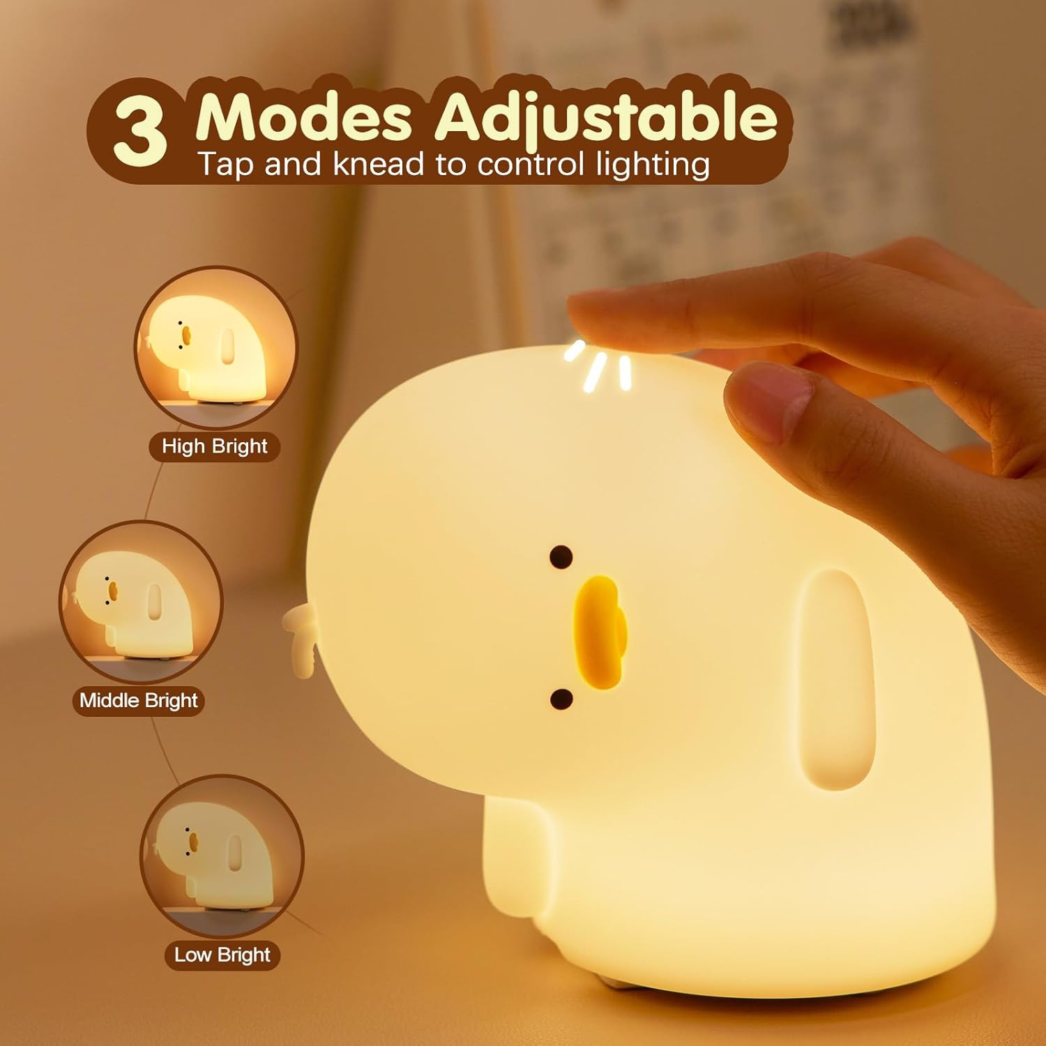 Creative silicone clapping lamp | multi-scene atmosphere lighting | safe material | camping and home use | long-lasting battery life
