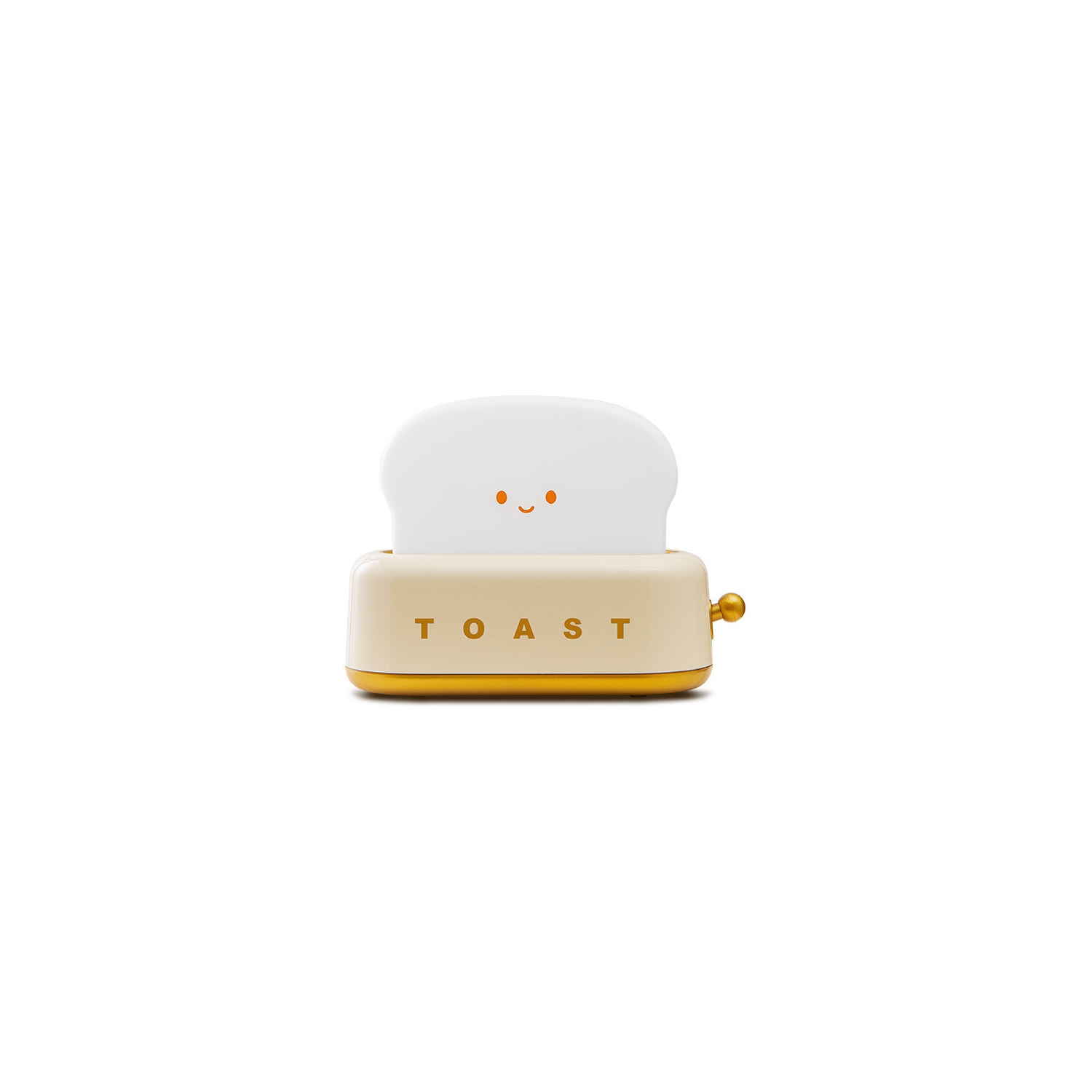 Yellow toaster Night Light - Rechargeable, Dimmable & Timer, 800mAh Battery, Cute Smile Design for Nursery/Bedroom/Decor
