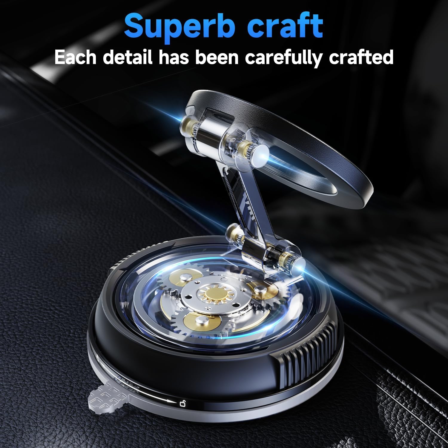 Car Phone Holder for Magsafe [78+LBS Strongest Suction & 2400gf Strongest Magnetic] 360° Adjustable Car Phone Mount, Phone Holders for Your Car for i