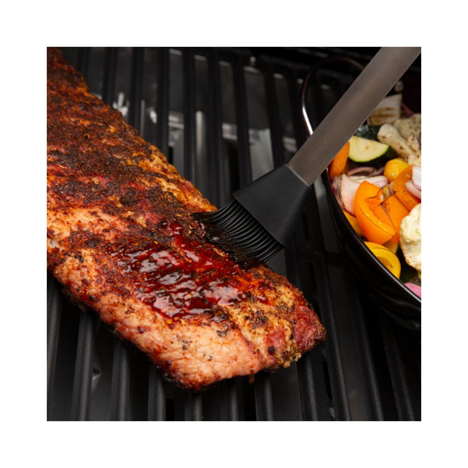 GrillProDeluxe Soft Grip Handle Barbecue Tool Set - 7 piece