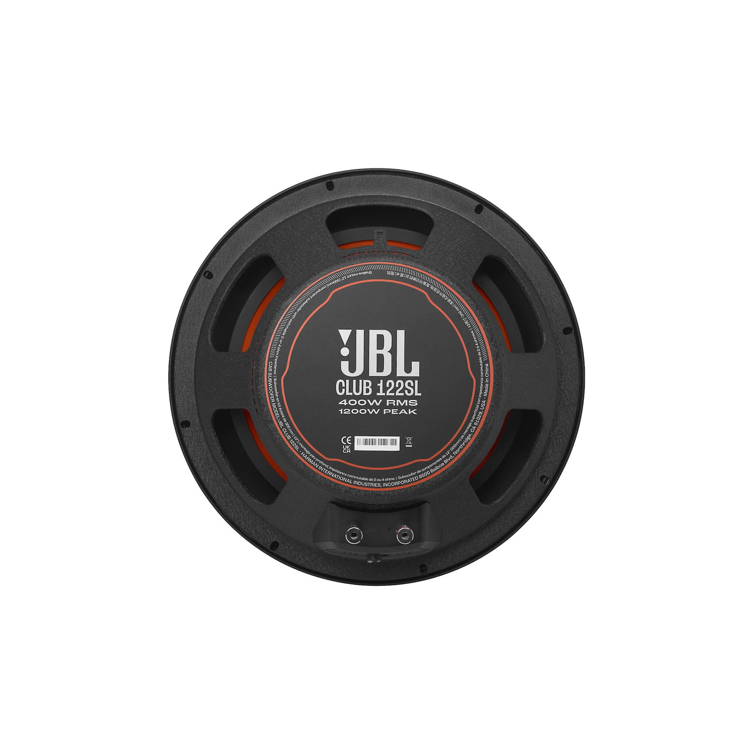 Haut-parleur d'extrêmes graves en composantes peu profondes de 12 po série Club 400 W JBLCLUB122SL de JBL