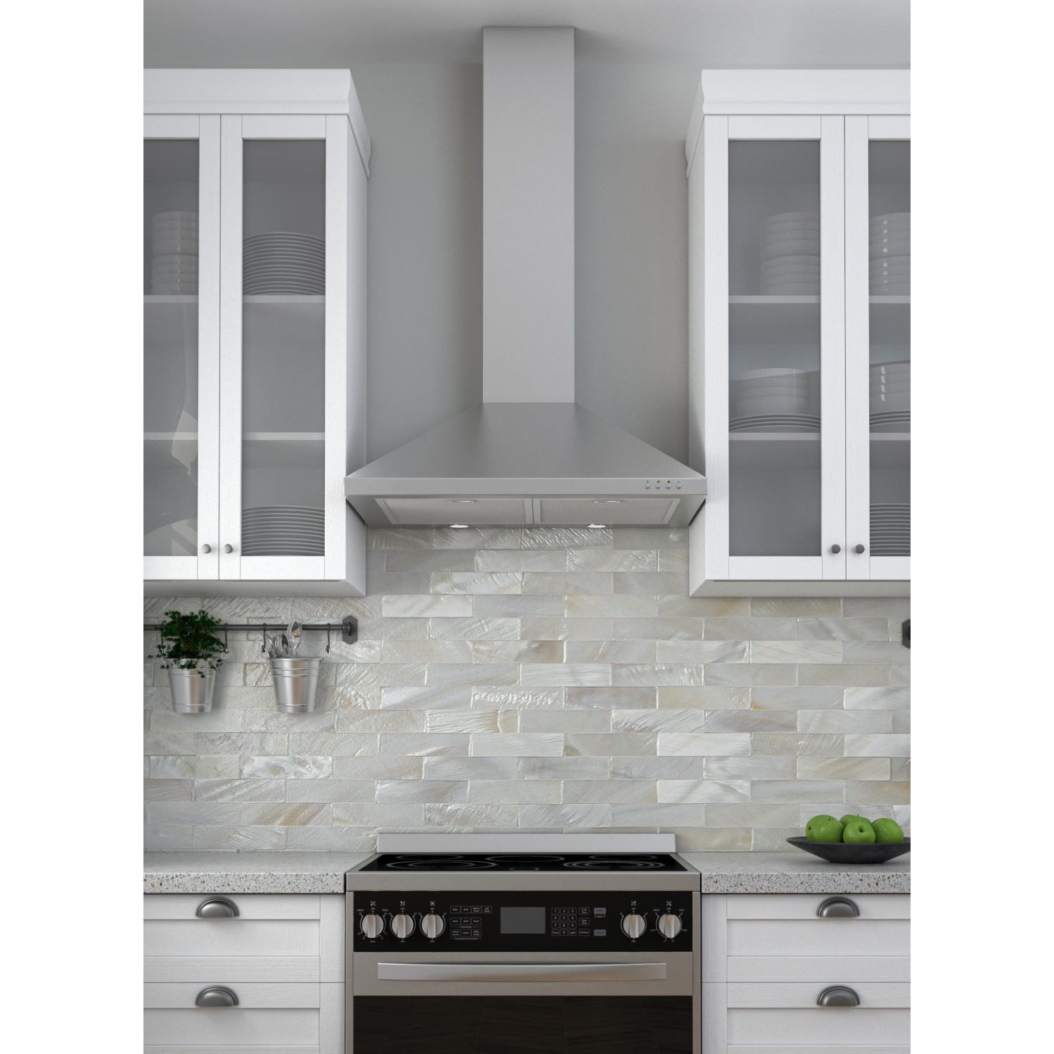 Pyramid 30" 400 CFM Ducted Wall-Mount Pyramid Range Hood in Stainless Steel