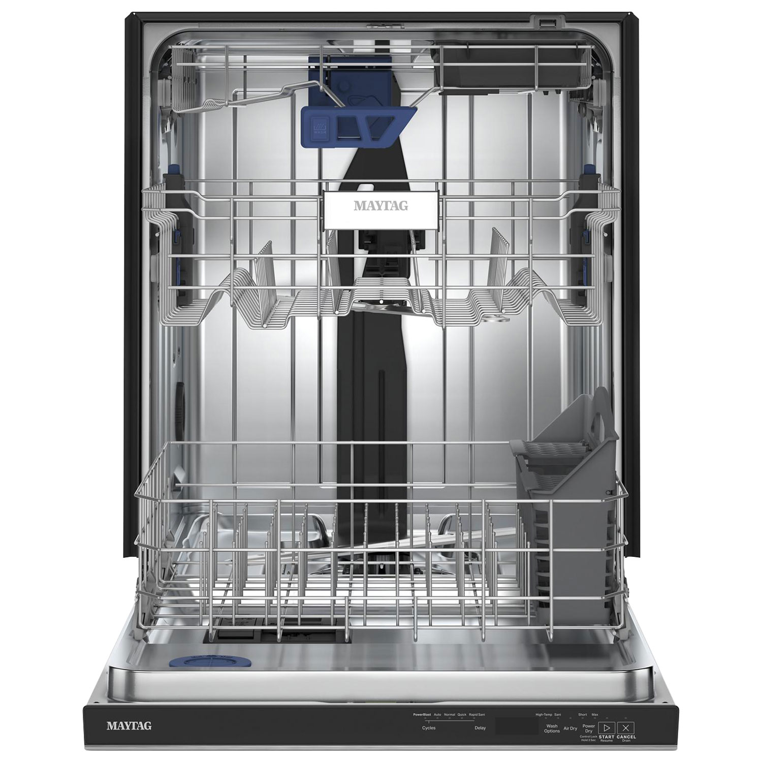 Maytag 24" 47dB Built-In Dishwasher w/ Stainless Steel Tub & Third Rack - Resistant Stainless