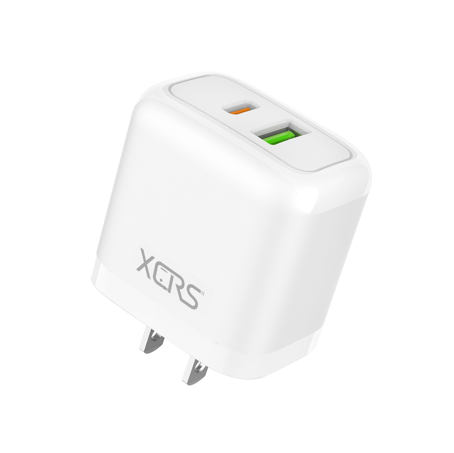 Fast iPhone Charger 30W XCRS Dual Port USB-C/USB-A Wall Adapter with USB-C Cable – Compatible with iPhone 17/16/15, iPad, Samsung S25, Pixel &