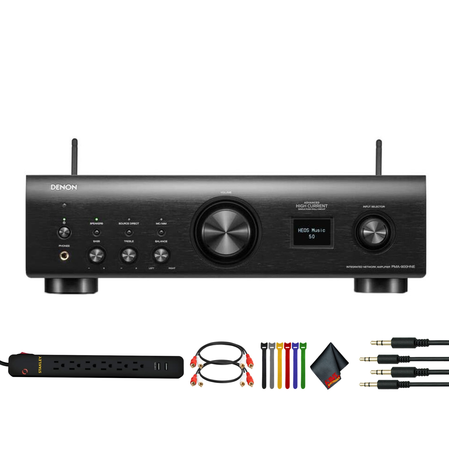 Denon PMA-900HNE 100W Integrated Network Amplifier Bundle