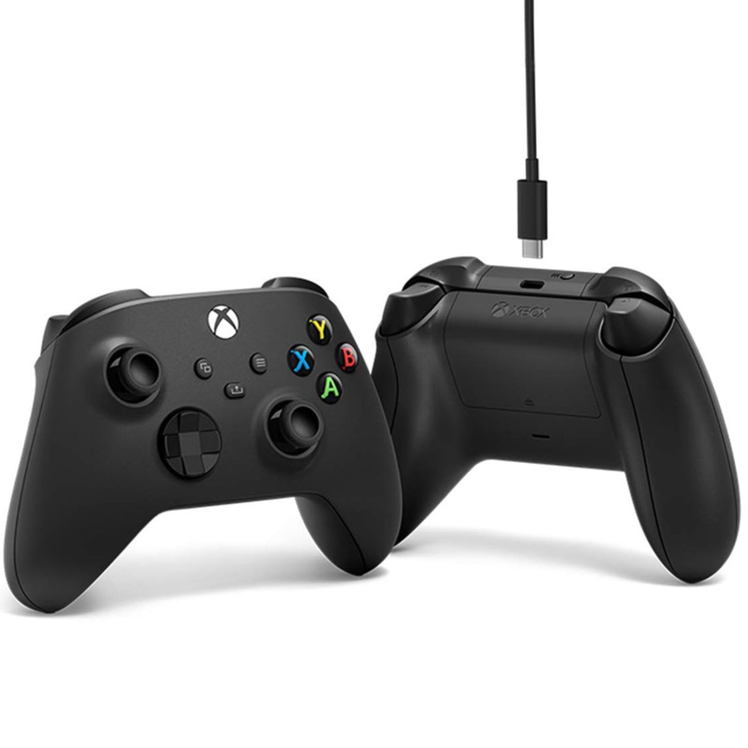 Manette sans fil Xbox, noir carbone - Paquet de 2 avec câbles USB-C pour PC