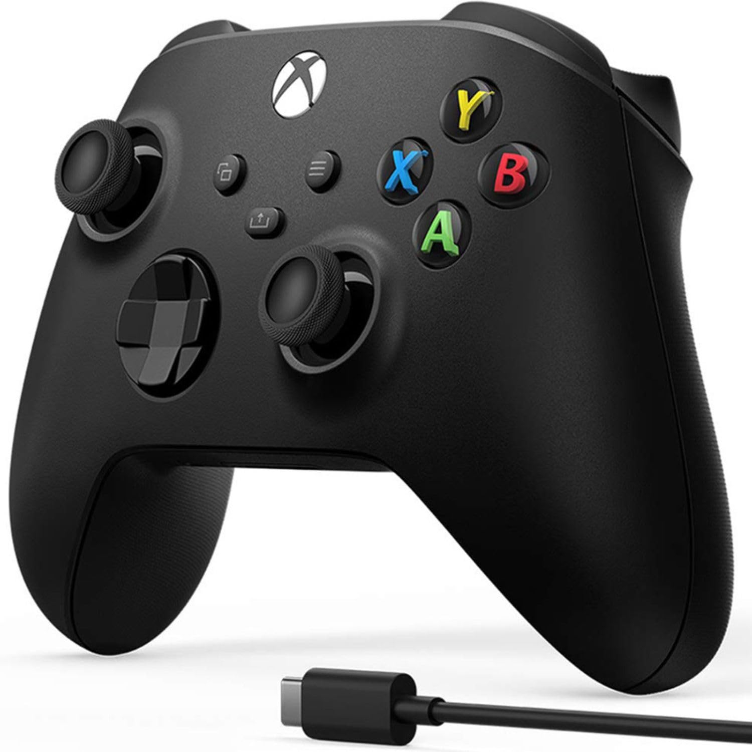 Manette sans fil Xbox, noir carbone - Paquet de 2 avec câbles USB-C pour PC