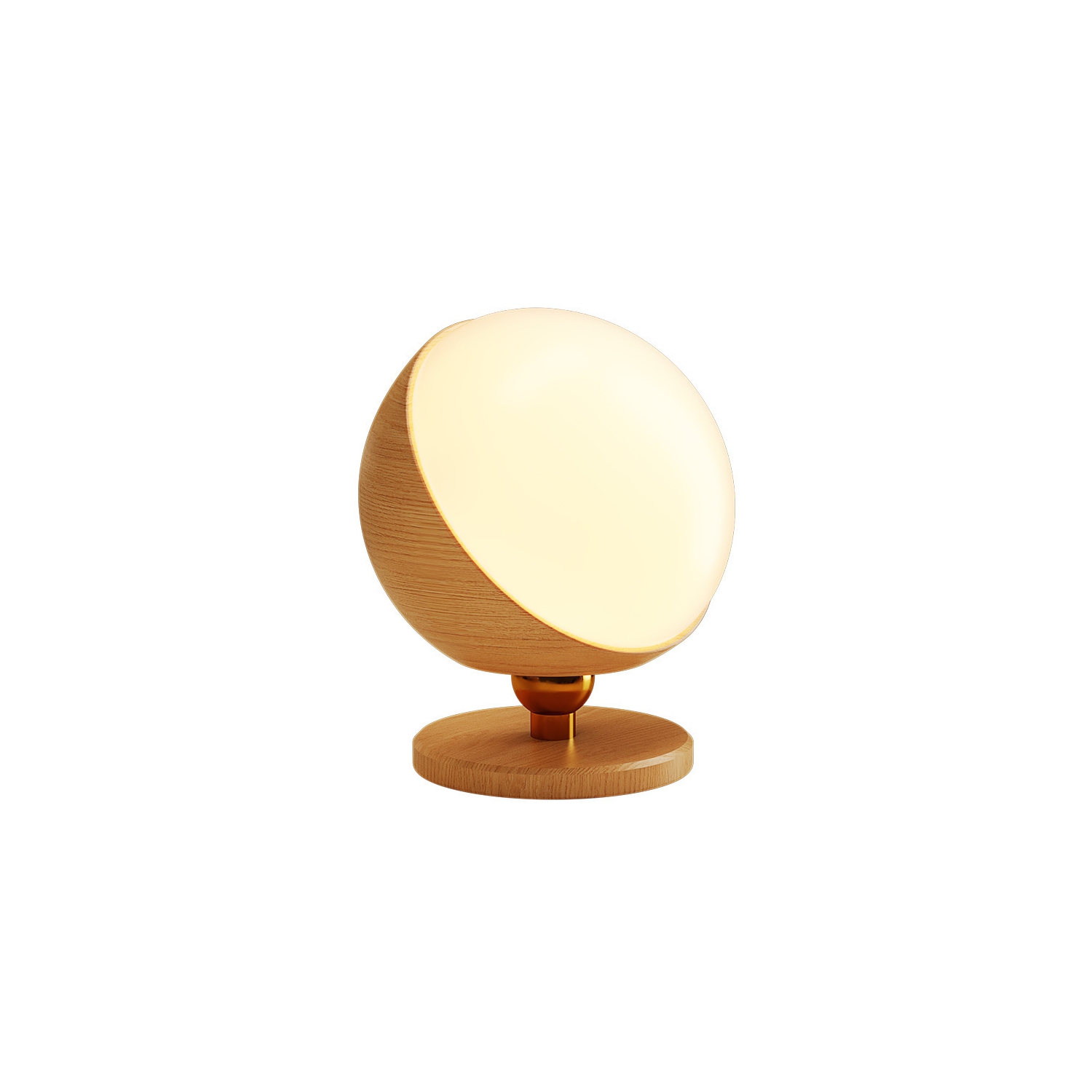 Touch wooden wall lamp - stepless dimming, magnetic, simple and modern, rotatable LED night light, magnetic wireless, adhesive backing design