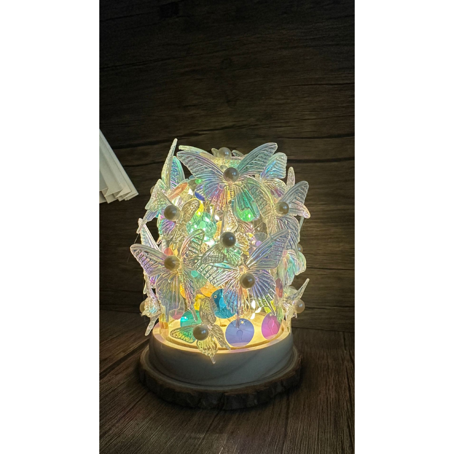 USB butterfly atmosphere light - DIY handmade set, creative gift for girls/teachers, atmosphere light bedroom bedside night light