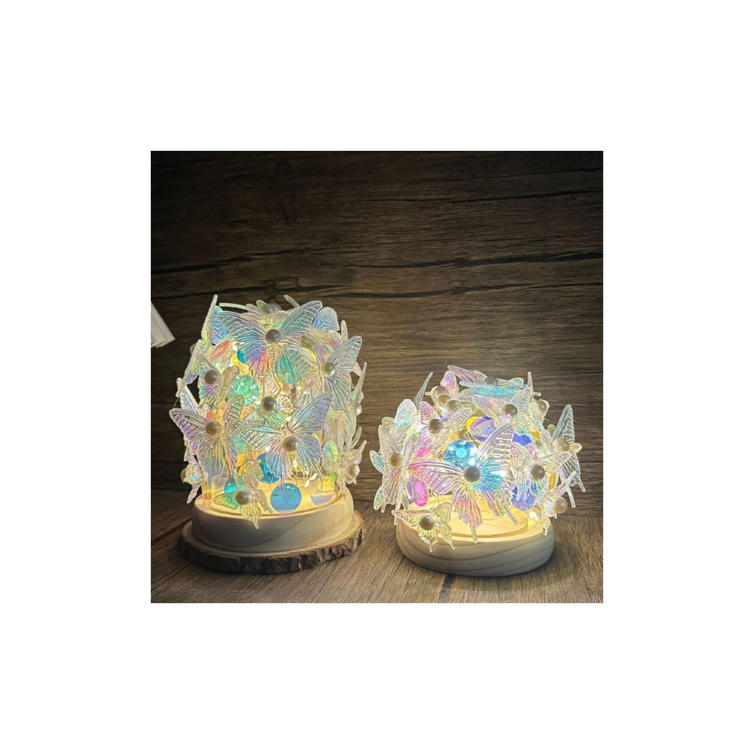 USB butterfly atmosphere light - DIY handmade set, creative gift for girls/teachers, atmosphere light bedroom bedside night light