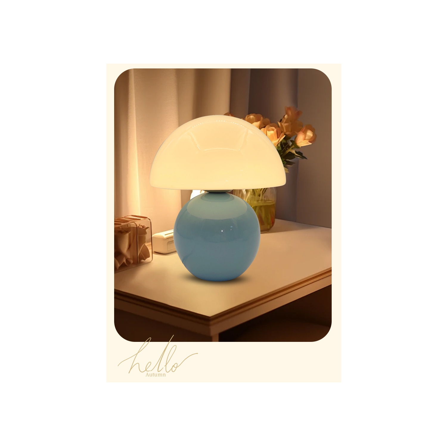 Base en céramique champignon veilleuse art verre céramique décoration décoration lampe de chevet bureau ambiance créatrice veilleuse