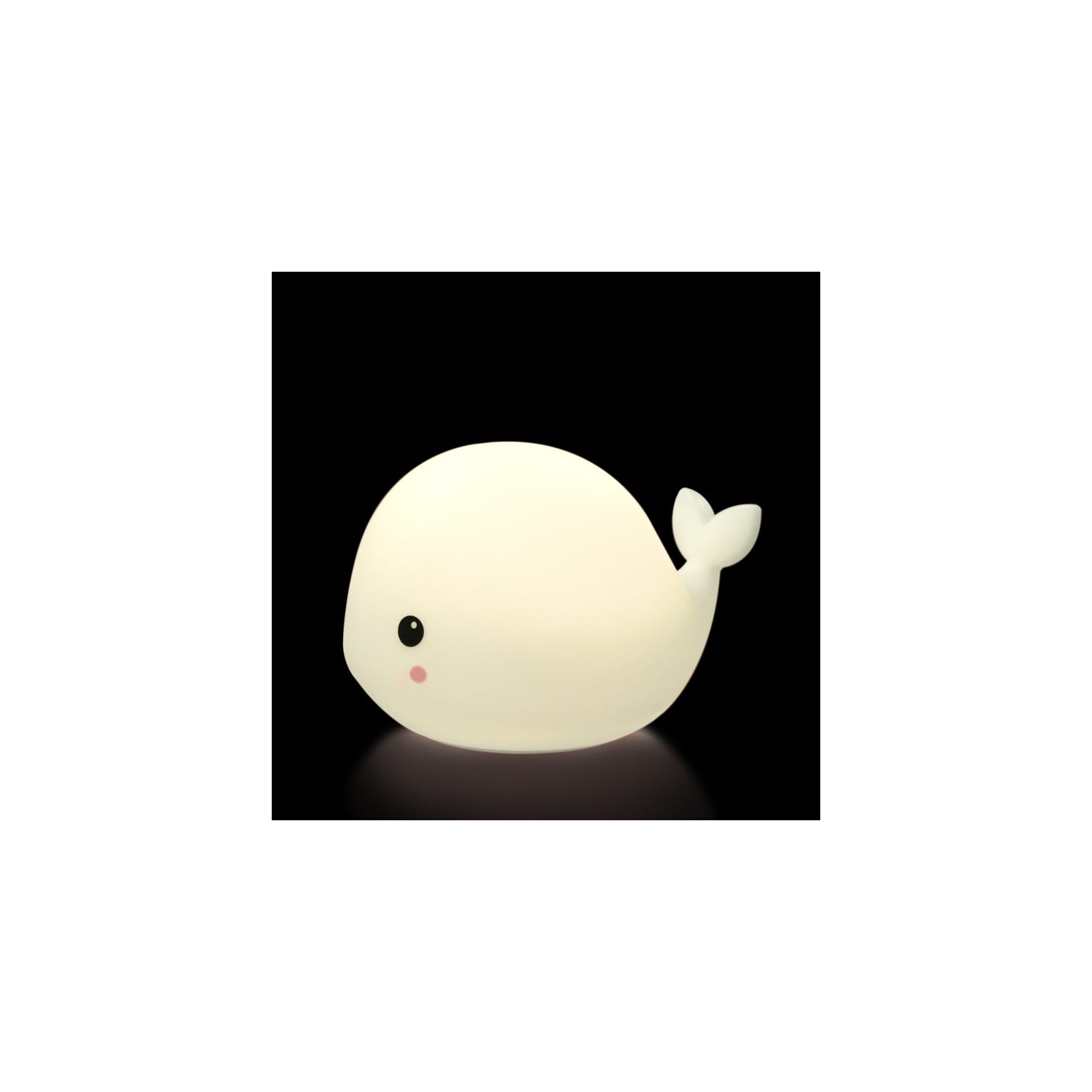 Little Whale Night Light - Cute design, portable, eye protection, colorful color change and dimmable, silicone pat night light, perfect gift for