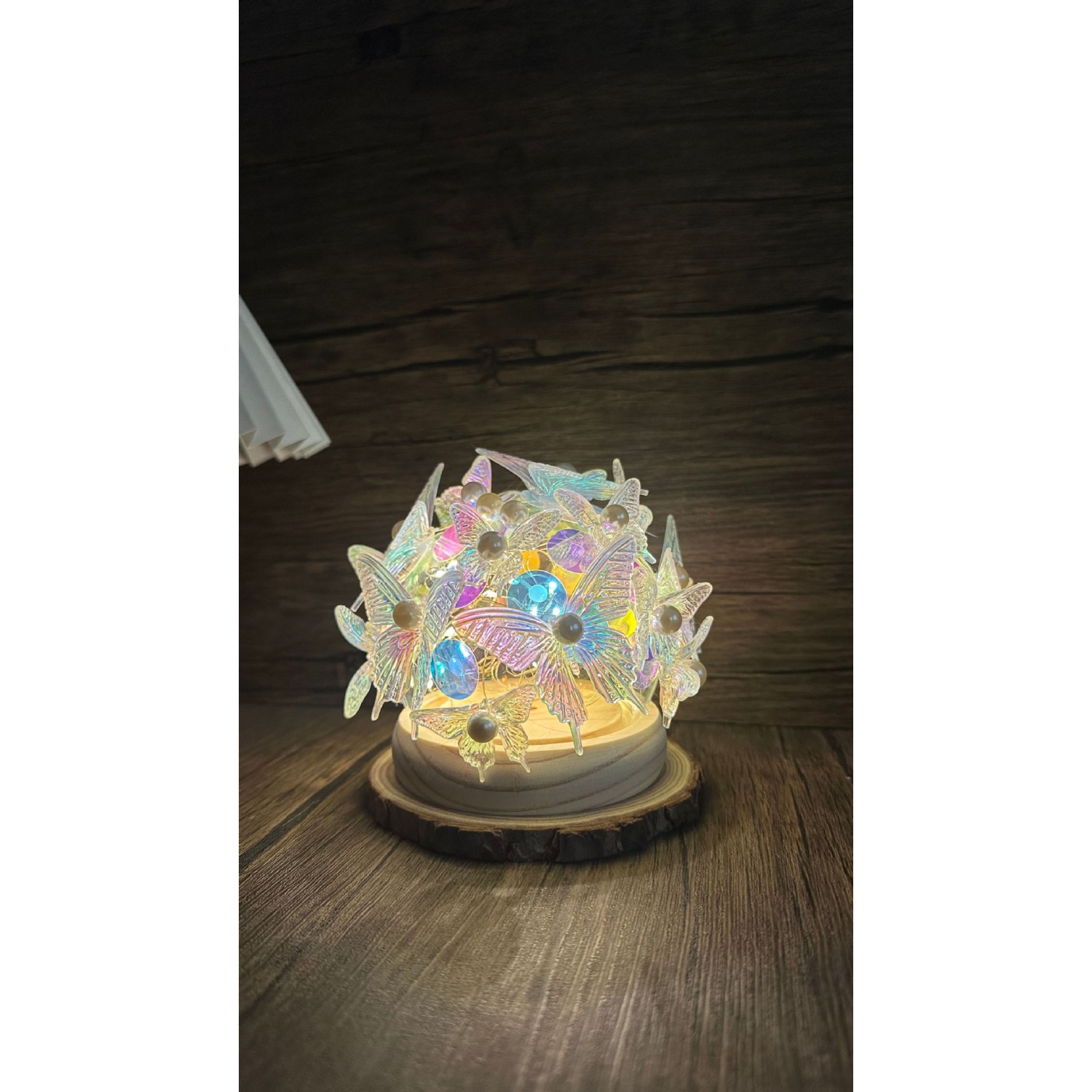 Lampe d'ambiance de papillon USB - ensemble fait à la main à faire soi-même, cadeau créatif pour filles/enseignants, lampe de nuit ambiance de